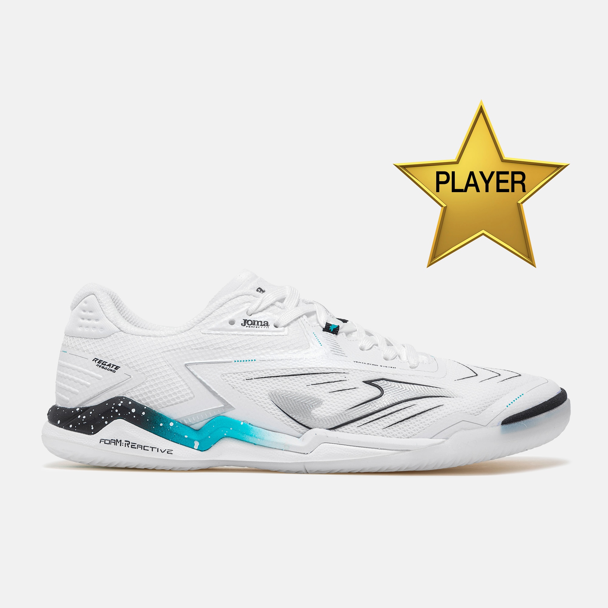 Zapatillas fútbol unisex Regate rebound 26 Joma - Blanco Blanco-1