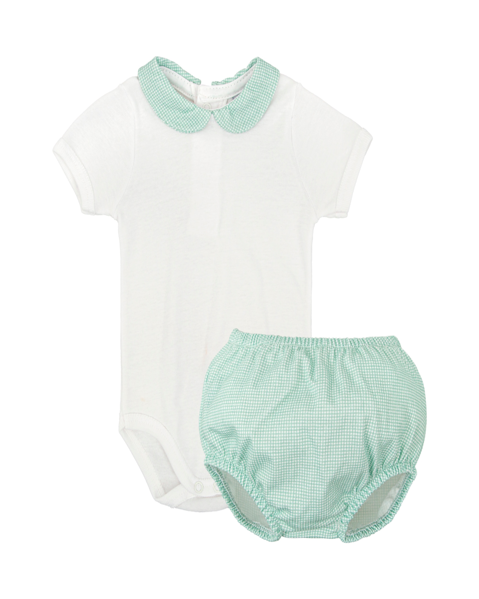 Conjunto de bebé body cuello bebe y ranita dulzura - BABIDÚ - Blanco Blanco-1