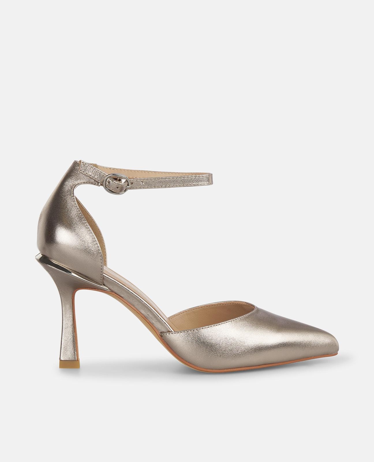 Alma en Pena - Zapatos de salón de mujer con puntera afilada y cierre con hebilla.