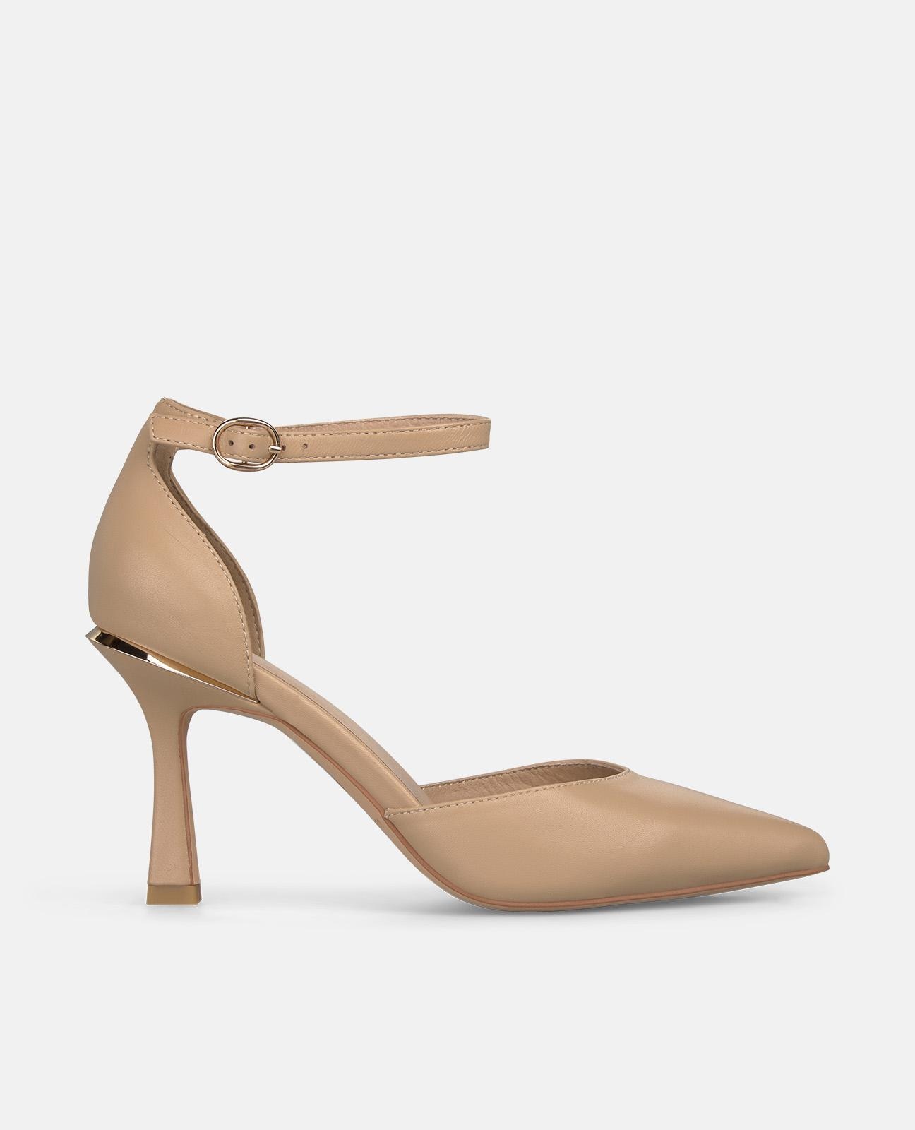 Alma en Pena - Zapatos de salón de mujer de napa con cierre mediante tira con hebilla.