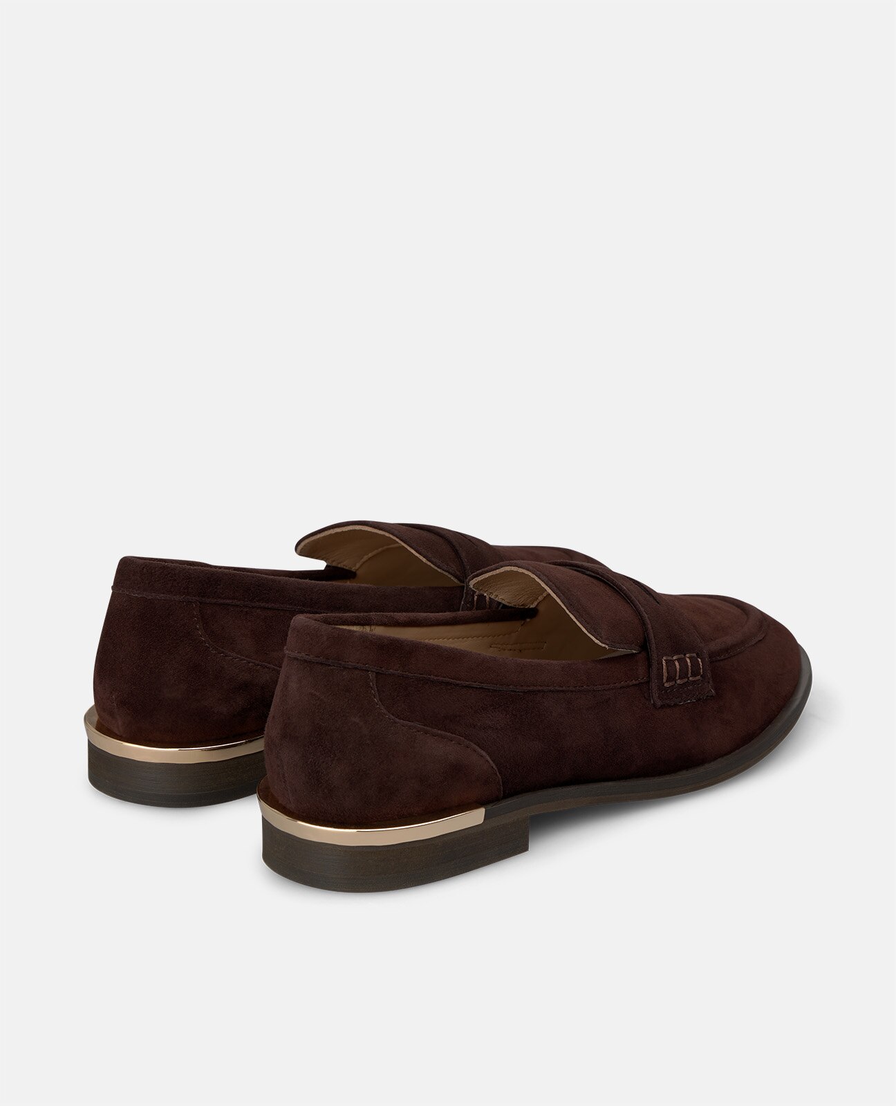 Mocasín plano de mujer en ante con antifaz - Alma en Pena - Marrón Marrón-2