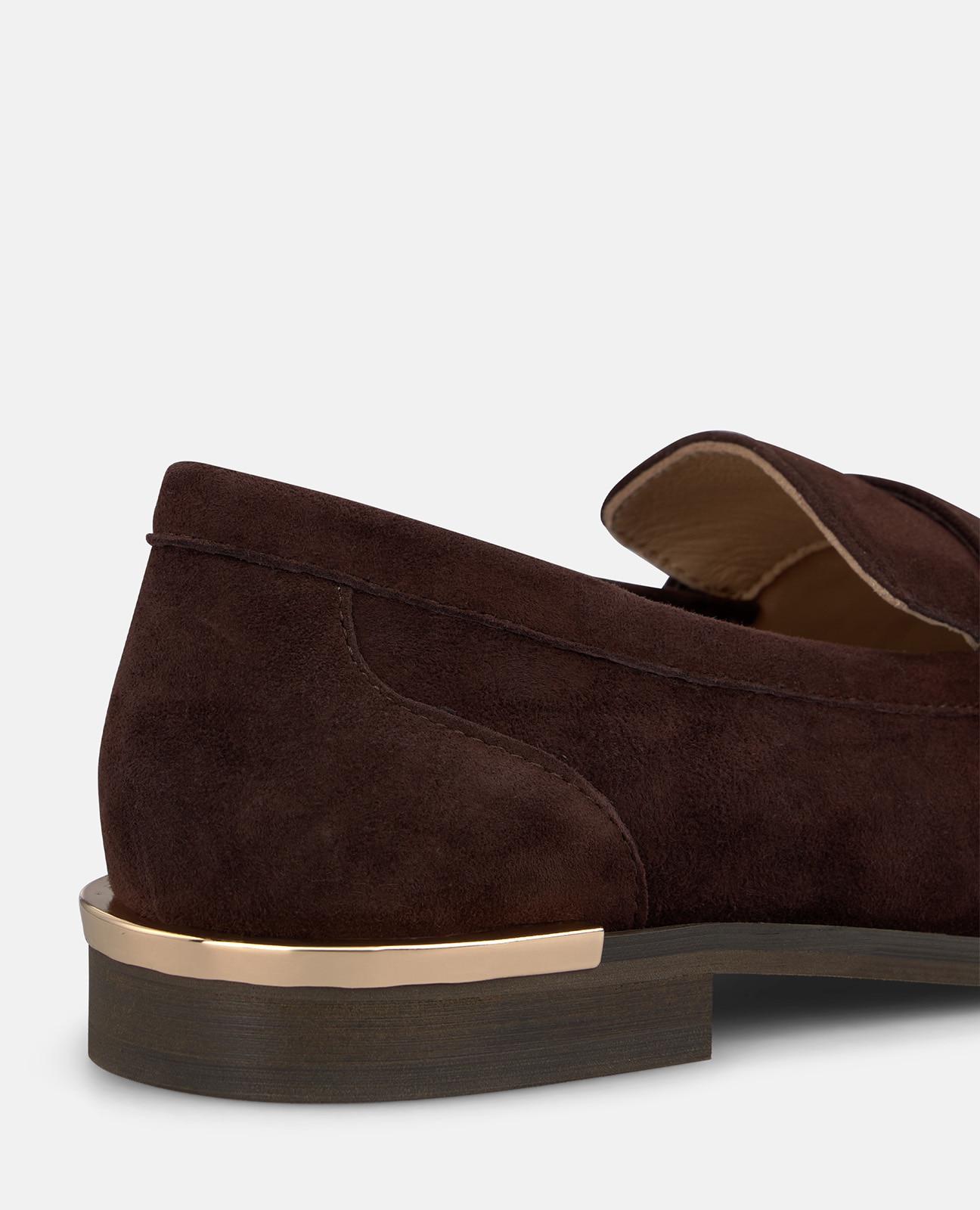 Mocasín plano de mujer en ante con antifaz - Alma en Pena - Marrón Marrón-4
