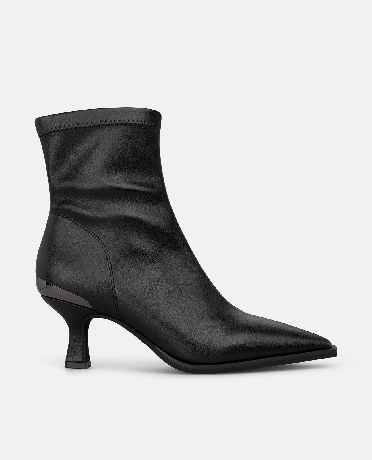 Botines básicos de mujer con cierre cremallera y tacón mini - Alma en Pena - Negro Negro-1