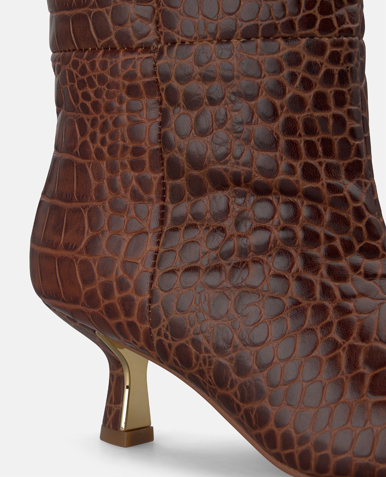 Botas básicas de mujer en piel animal print - Alma en Pena - Camel Camel-4