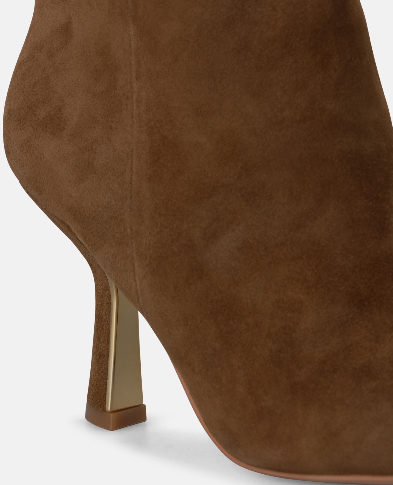 Botines básicos de mujer en ante con cierre de cremallera - Alma en Pena - Camel Camel-2