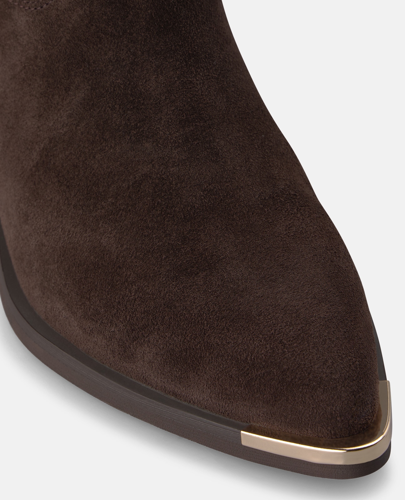 Botas cowboy de mujer en ante con tacón cuadrado - Alma en Pena - Marrón Marrón-4