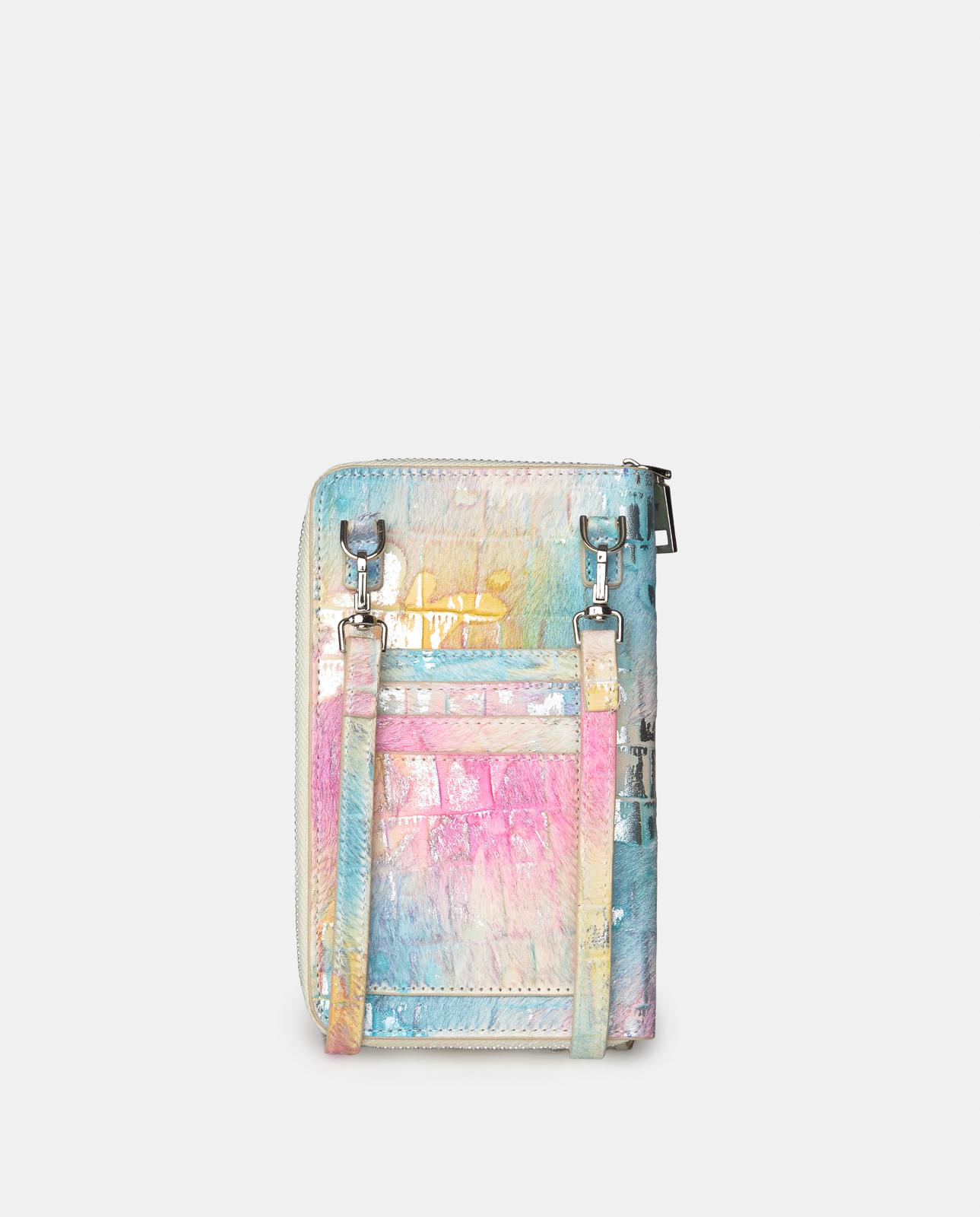 Bolso pequeño de mujer de piel con tachuelas y flecos - Alma en Pena - Multicolor Multicolor-3