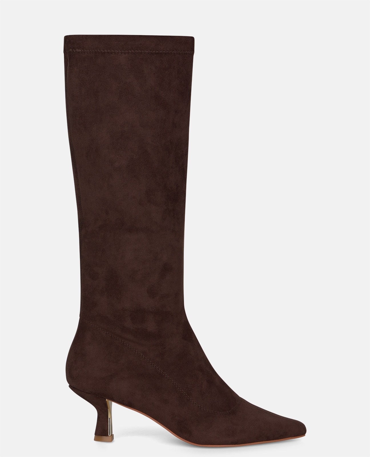 Botas básicas de mujer en lycra con cierre cremallera - Alma en Pena - Marrón Marrón-1