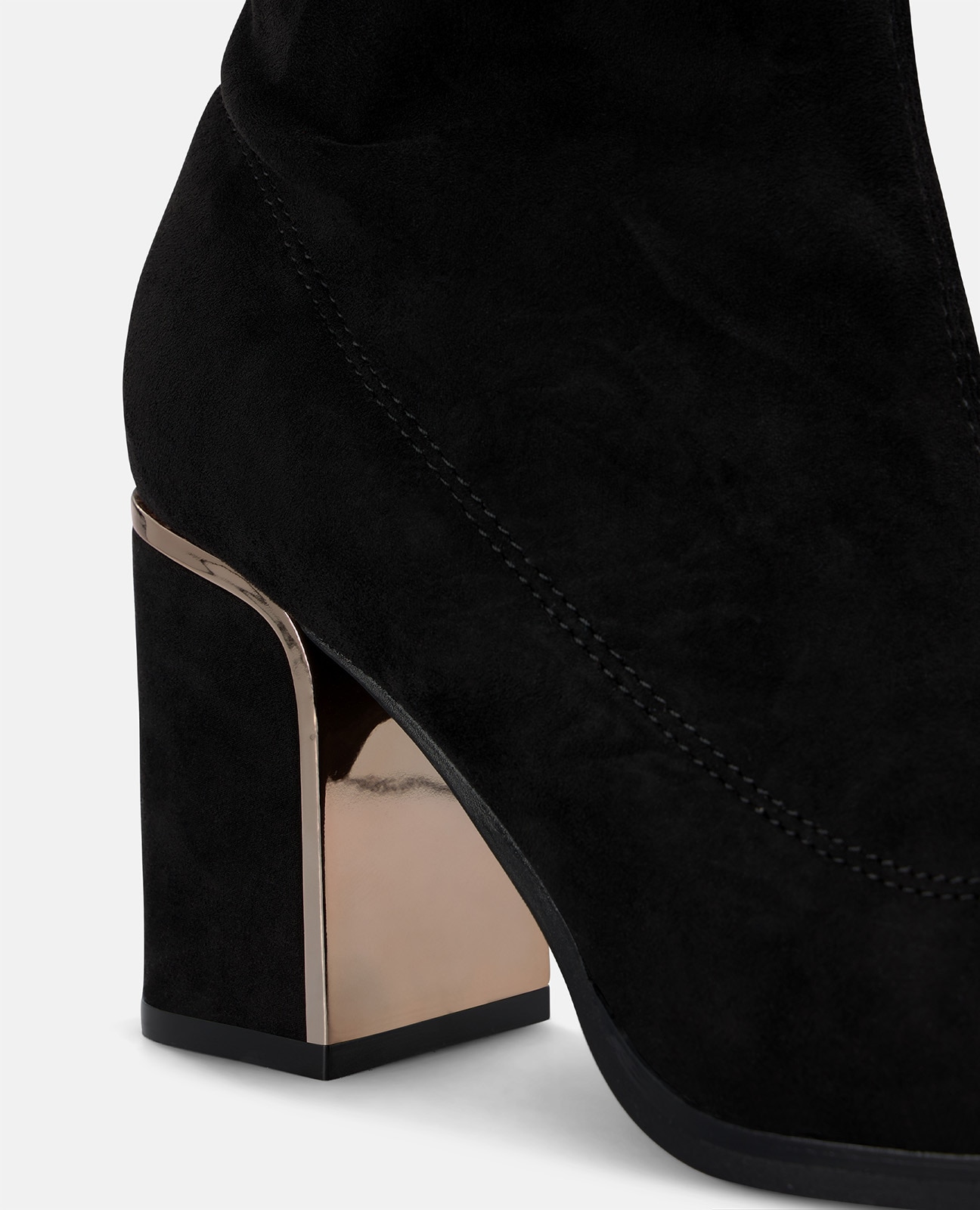 Botas básicas de mujer con cierre cremallera y puntera redonda - Negro Negro-4