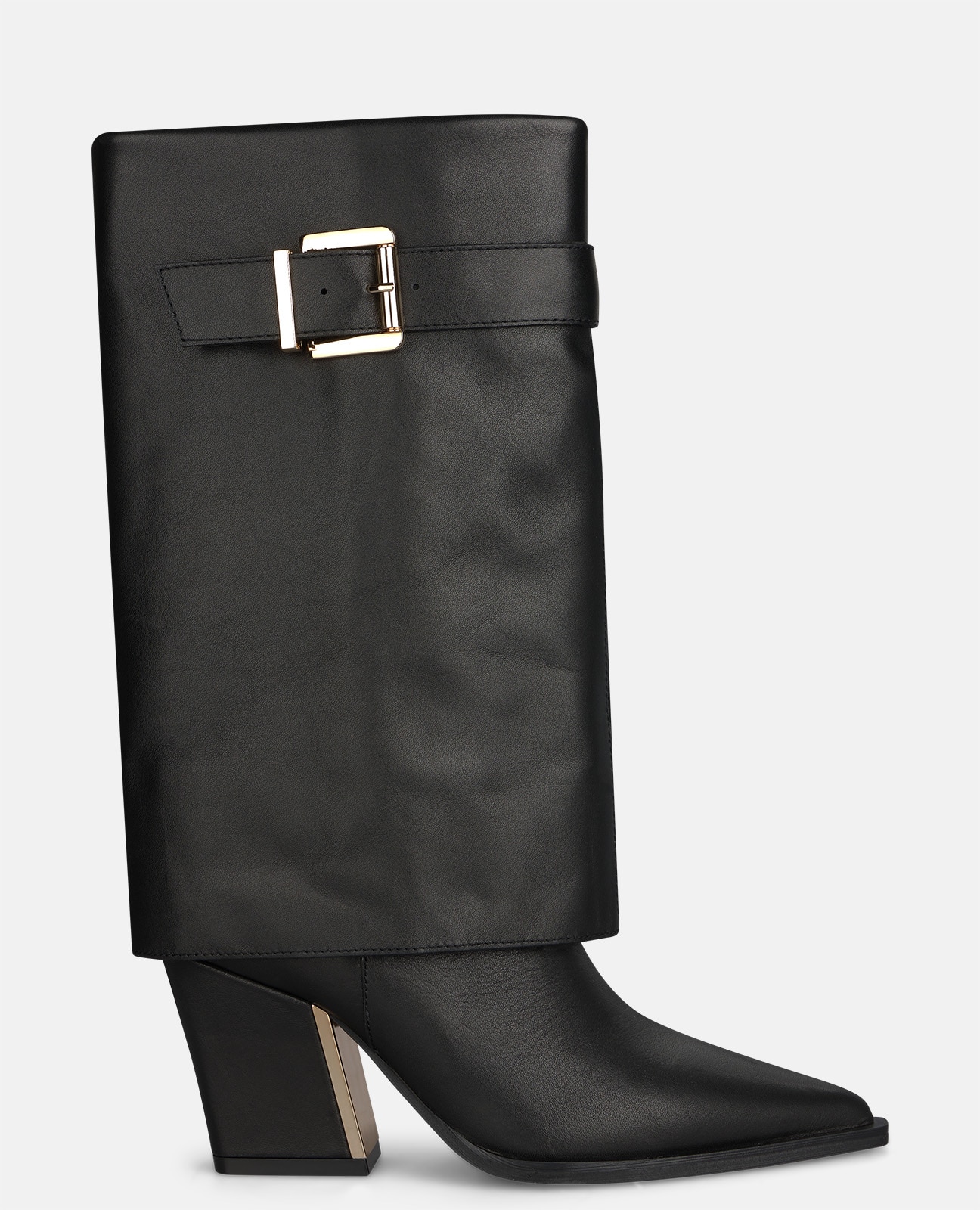 Imagen 0 de Botines básicos de mujer en napa con hebilla Negro