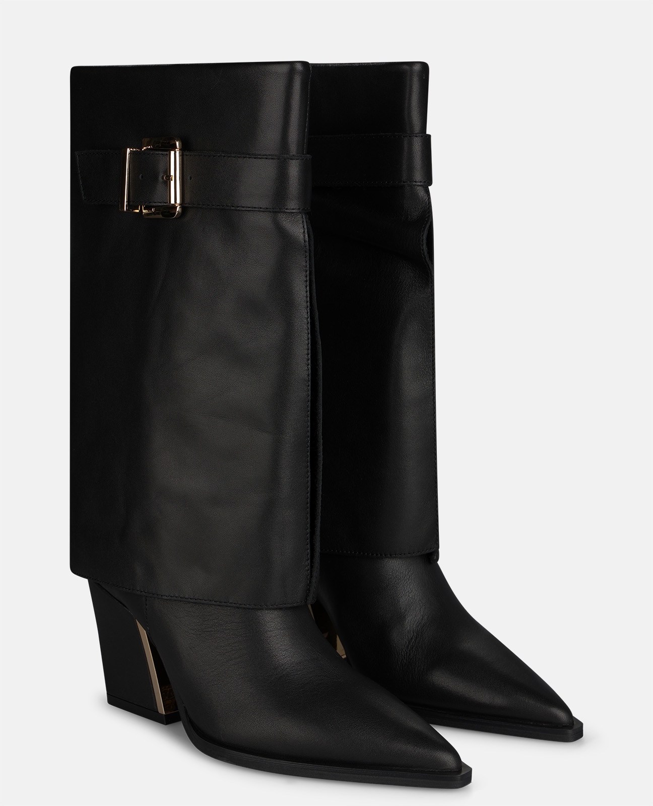Botines básicos de mujer en napa con hebilla - Alma en Pena - Negro Negro-3