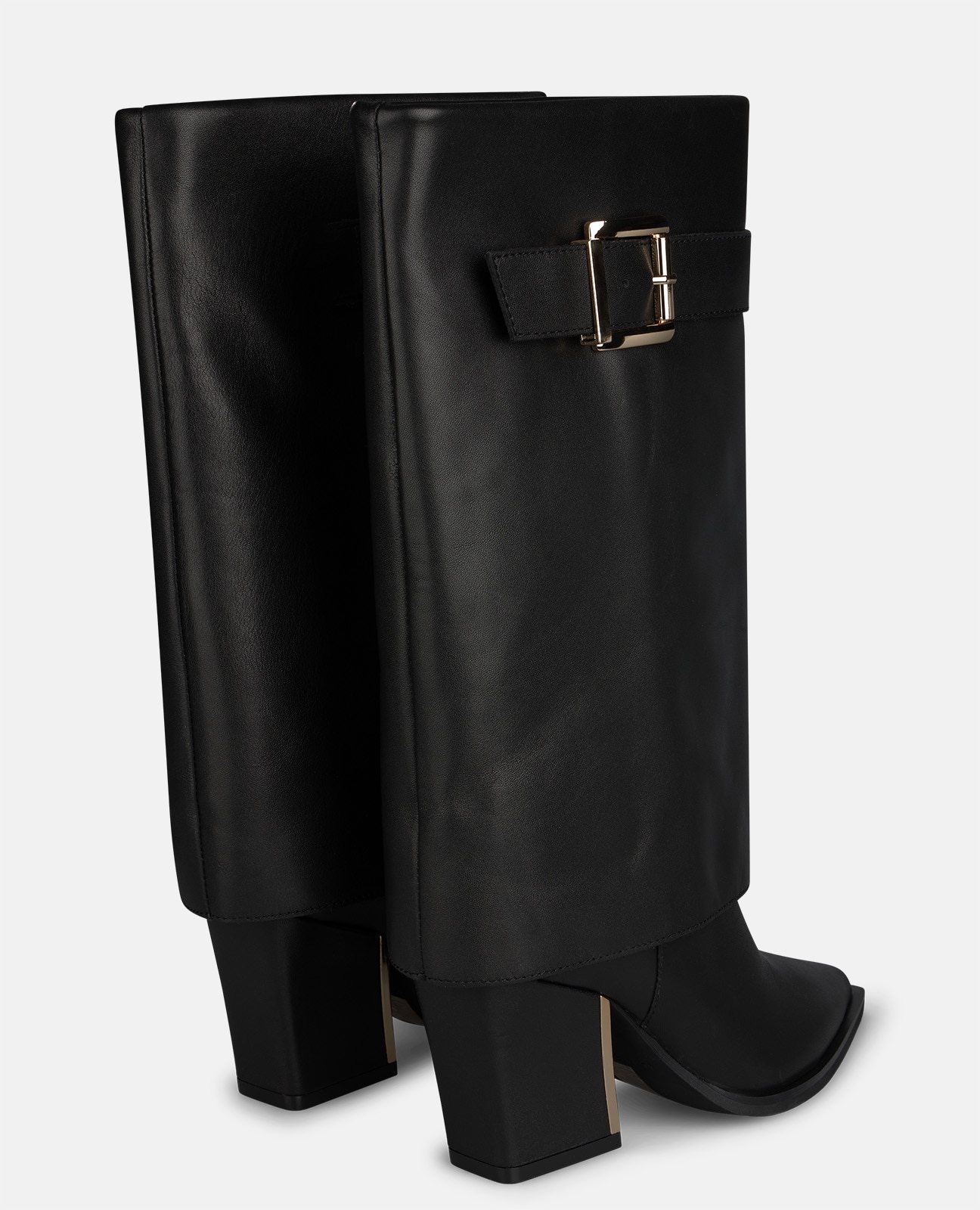 Botines básicos de mujer en napa con hebilla - Alma en Pena - Negro Negro-2