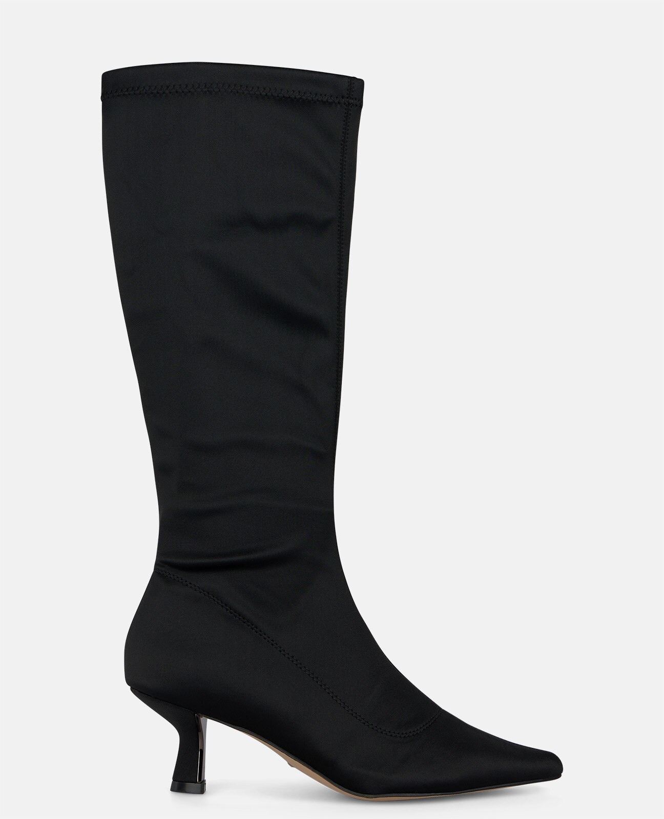 Imagen 0 de Botas básicas de mujer en lycra con cierre cremallera Negro