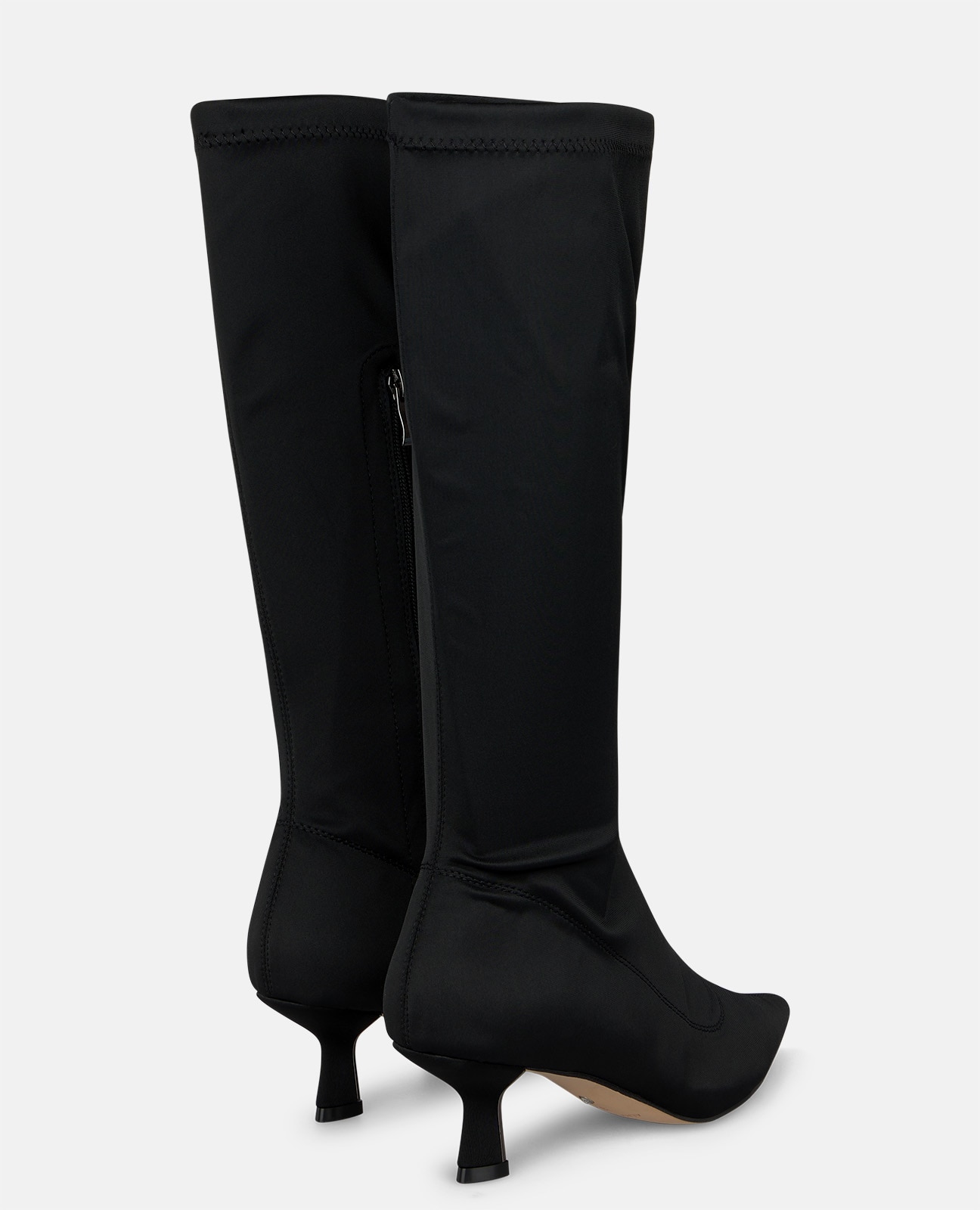 Botas básicas de mujer en lycra con cierre cremallera - Alma en Pena - Negro Negro-2