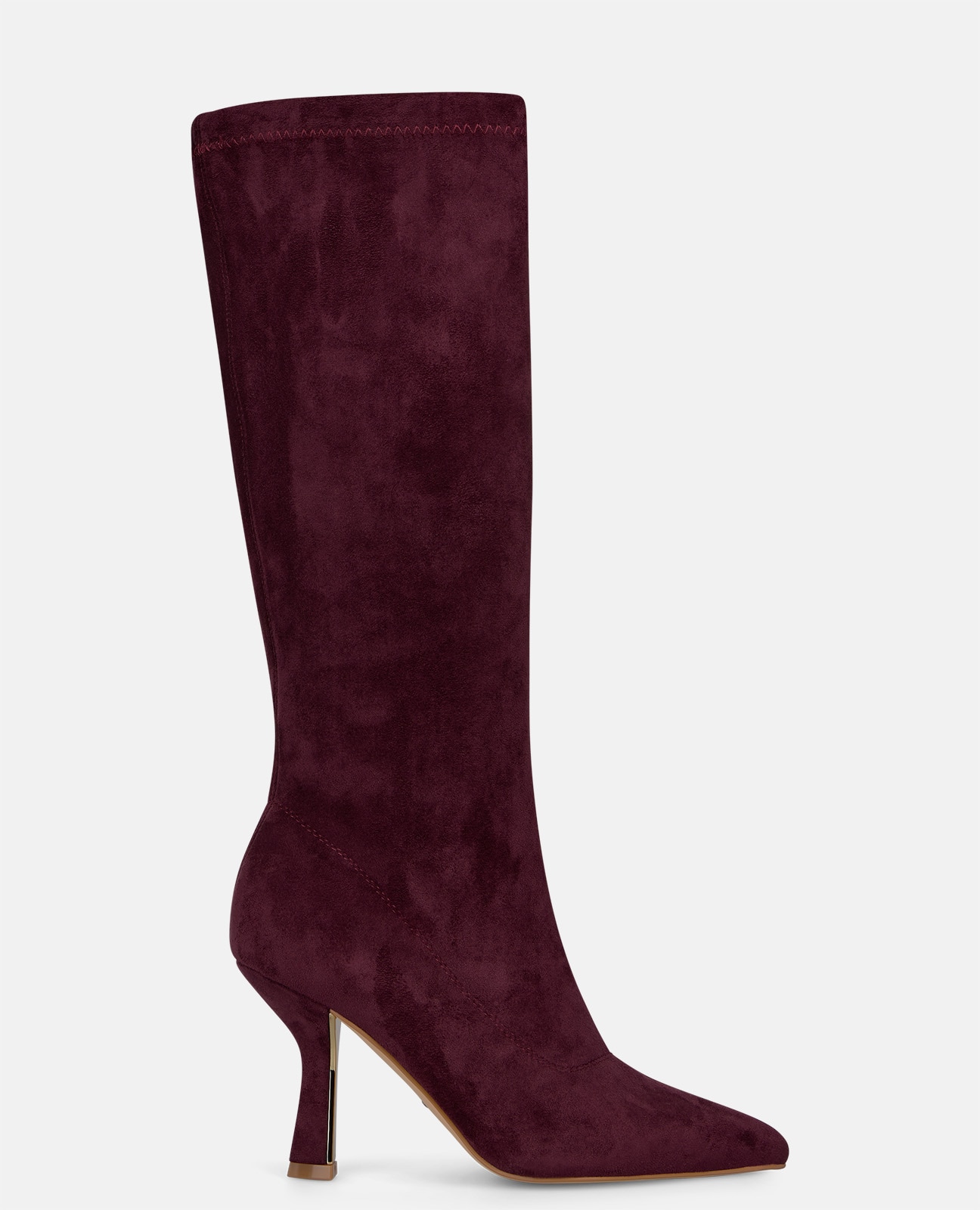 Botas básicas de mujer con cierre cremallera y acabado en punta - Alma en Pena - Burdeos Burdeos-1