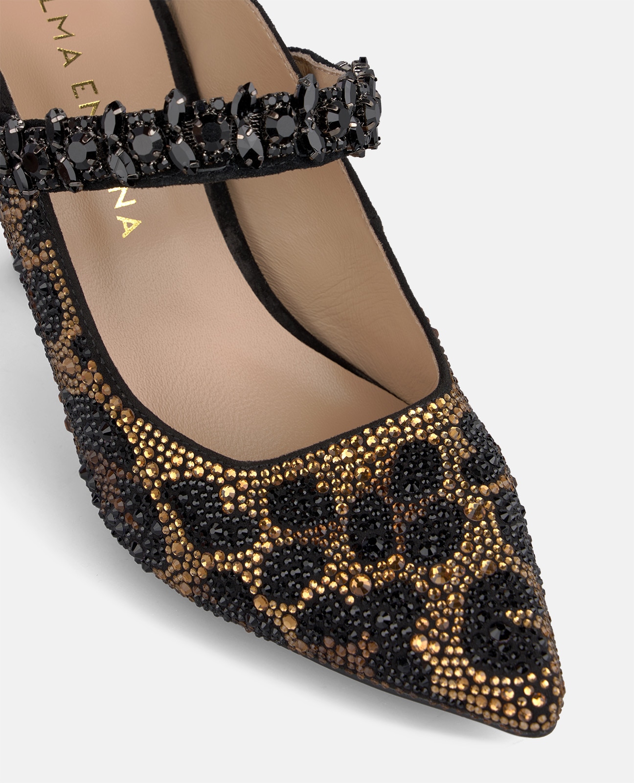 Zapato de salón de mujer destalonado animal print - Alma en Pena - Negro Negro-4