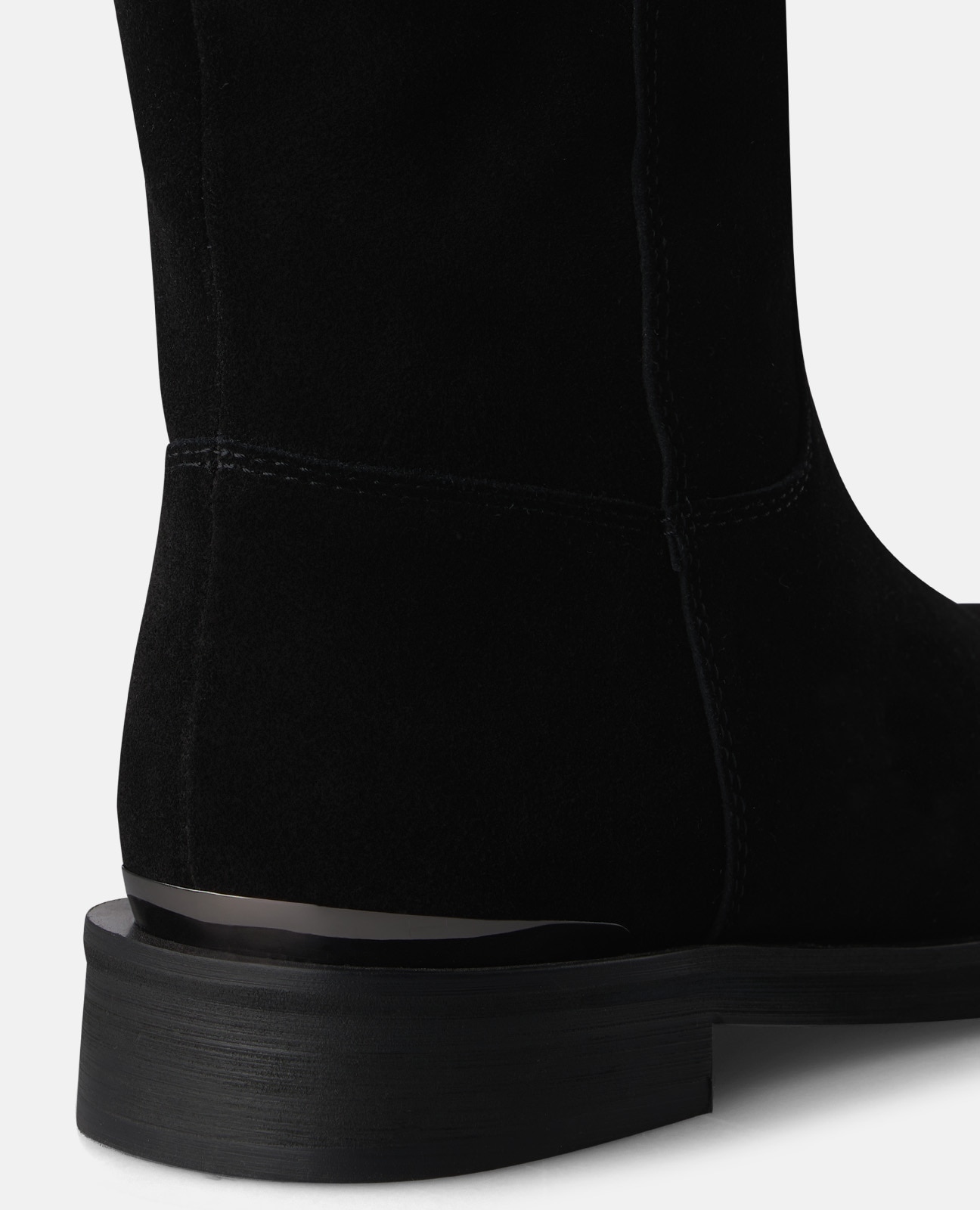 Botas básicas de mujer en ante con puntera redonda - Alma en Pena - Negro Negro-4