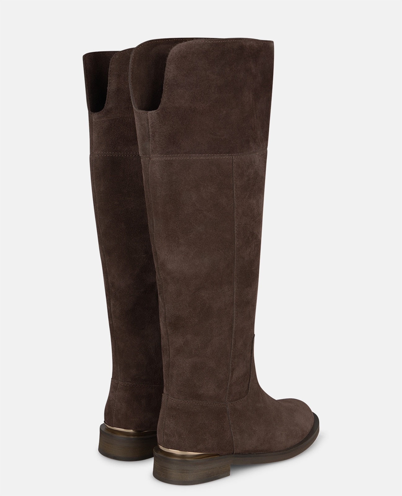 Botas básicas de mujer en ante con puntera redonda - Alma en Pena - Marrón Marrón-2