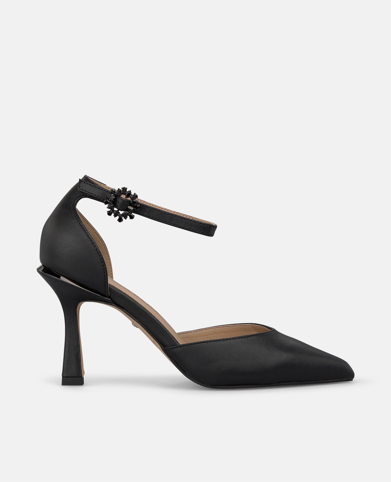 Zapatos de salón de mujer en napa con cierre pulsera - Alma en Pena - Negro Negro-1