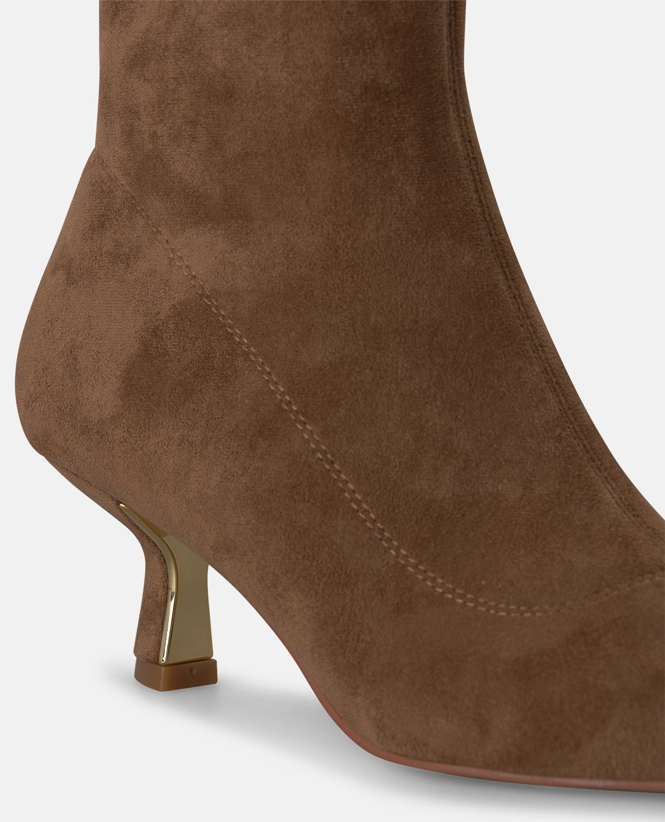 Botines básicos de mujer con cierre de cremallera y tacón mini - Alma en Pena - Camel Camel-4