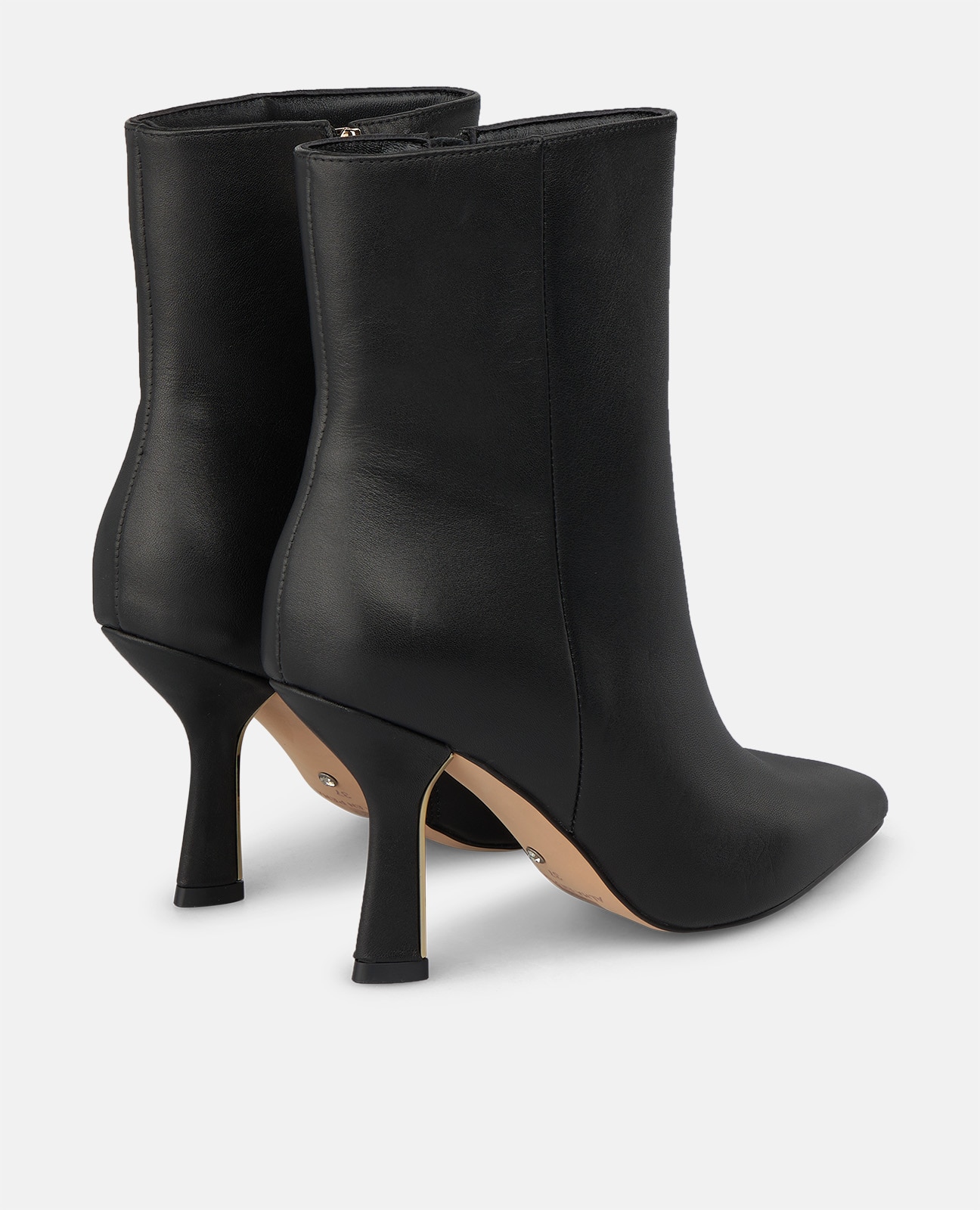 Botines básicos de mujer en napa con cierre de cremallera - Alma en Pena - Negro Negro-4