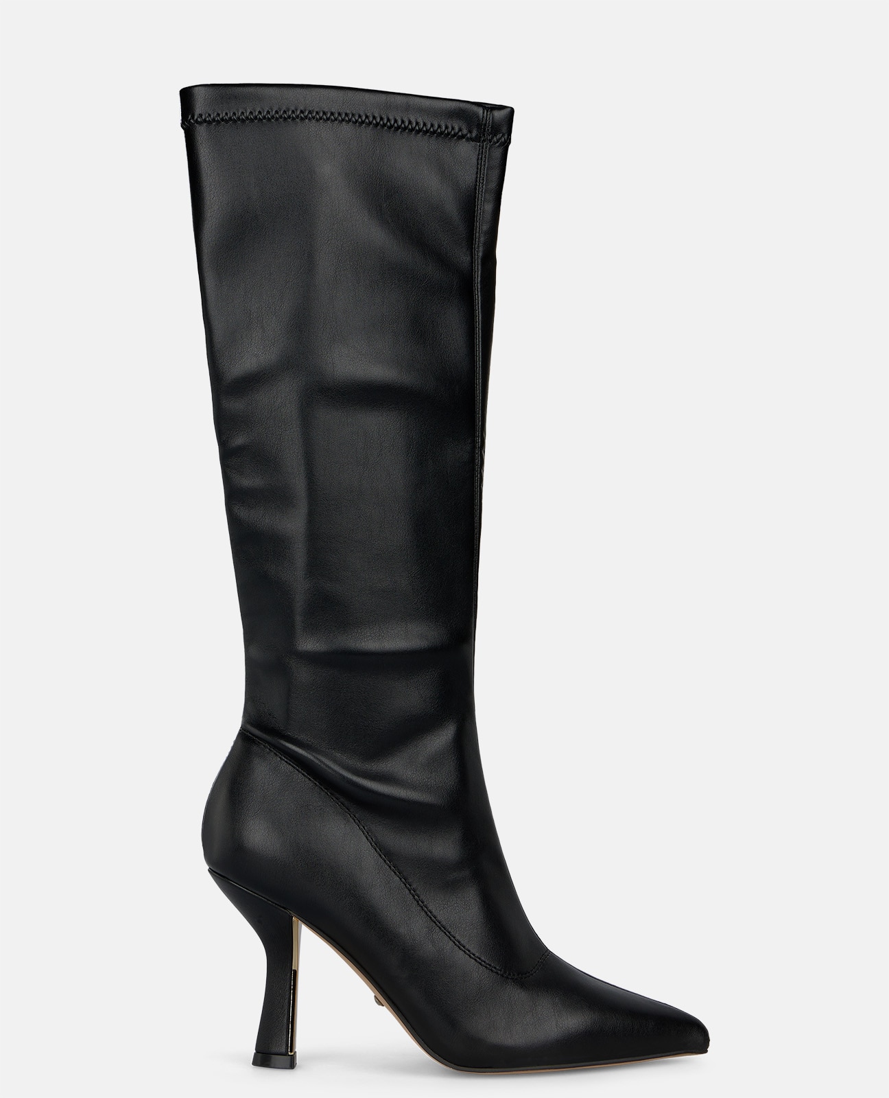 Botas básicas de mujer con cierre cremallera y acabado en punta - Negro Negro-1