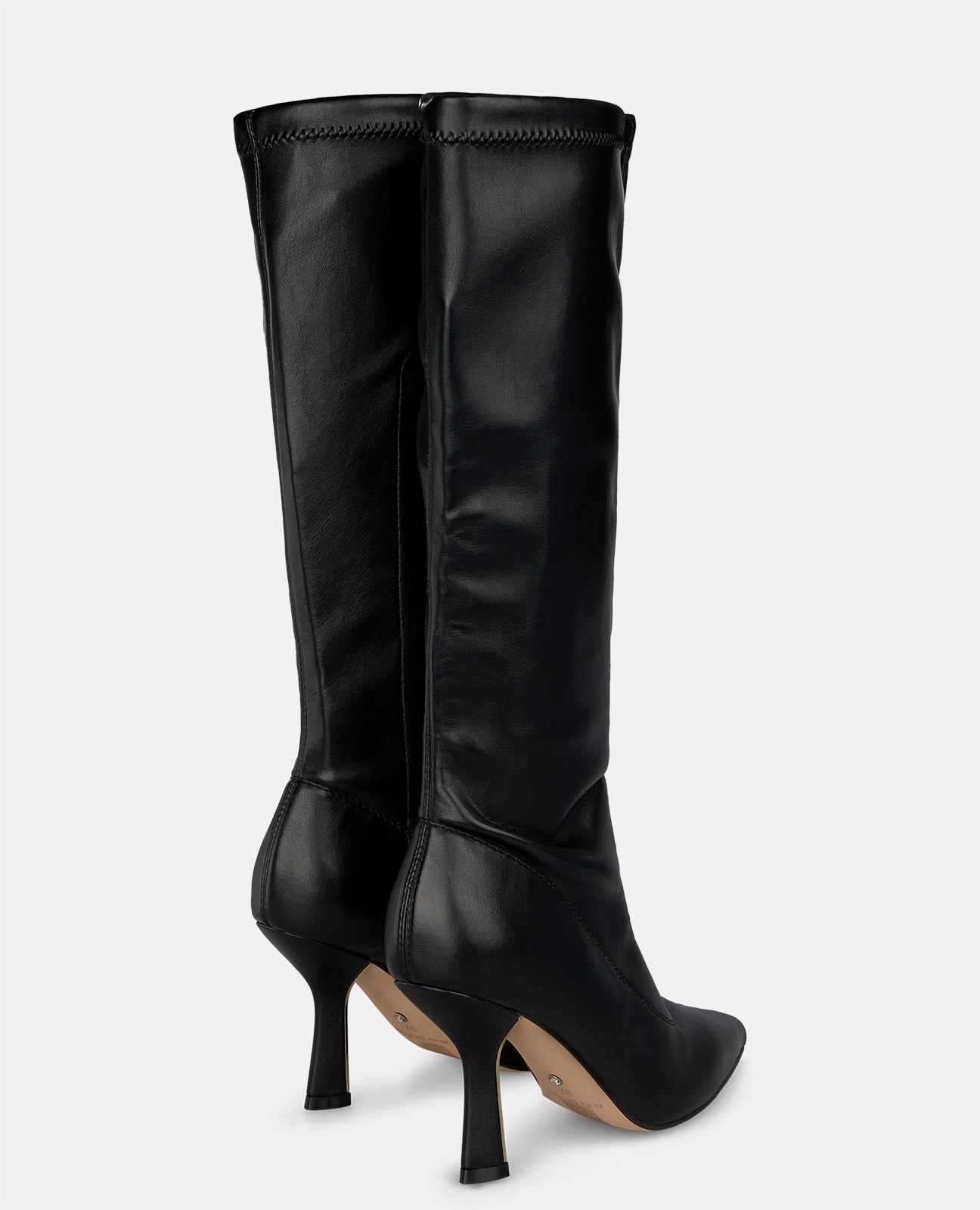 Botas básicas de mujer con cierre cremallera y acabado en punta - Negro Negro-3