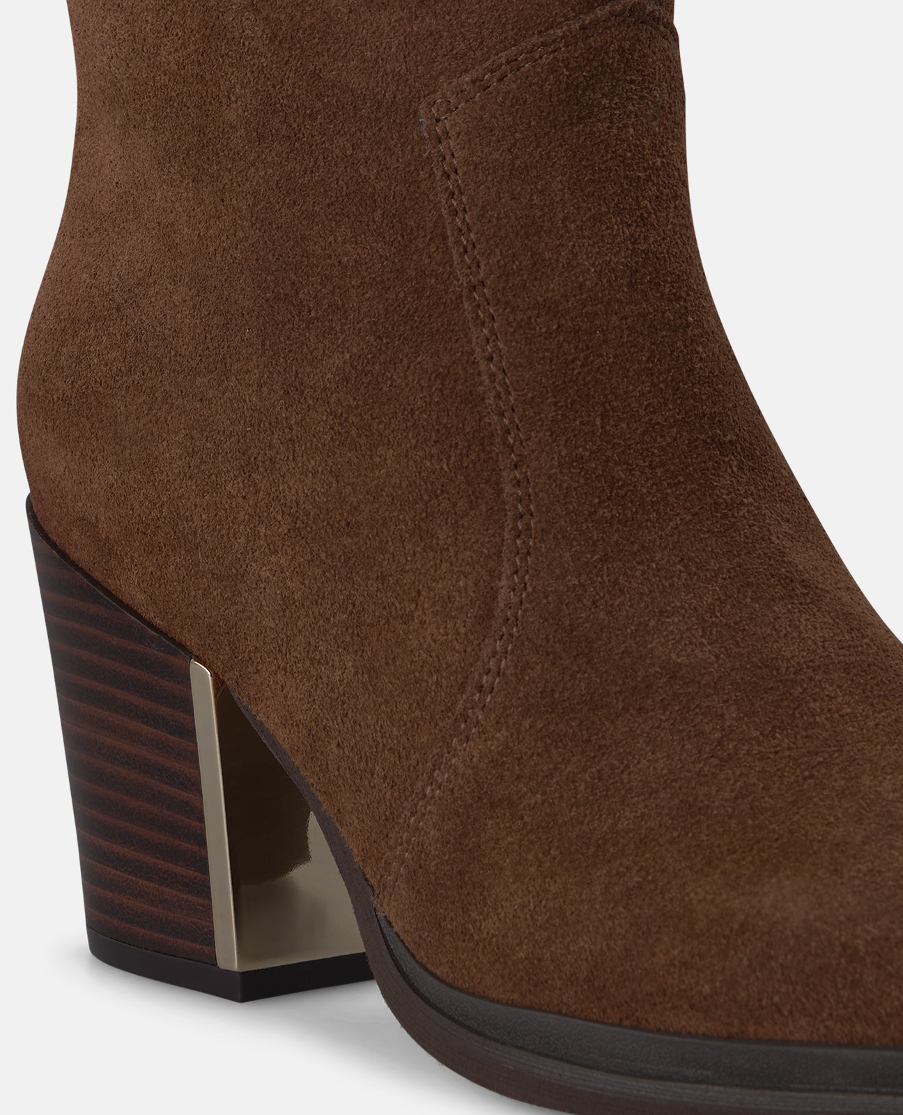 Botines básicos de mujer en piel con cierre de cremallera - Alma en Pena - Camel Camel-2