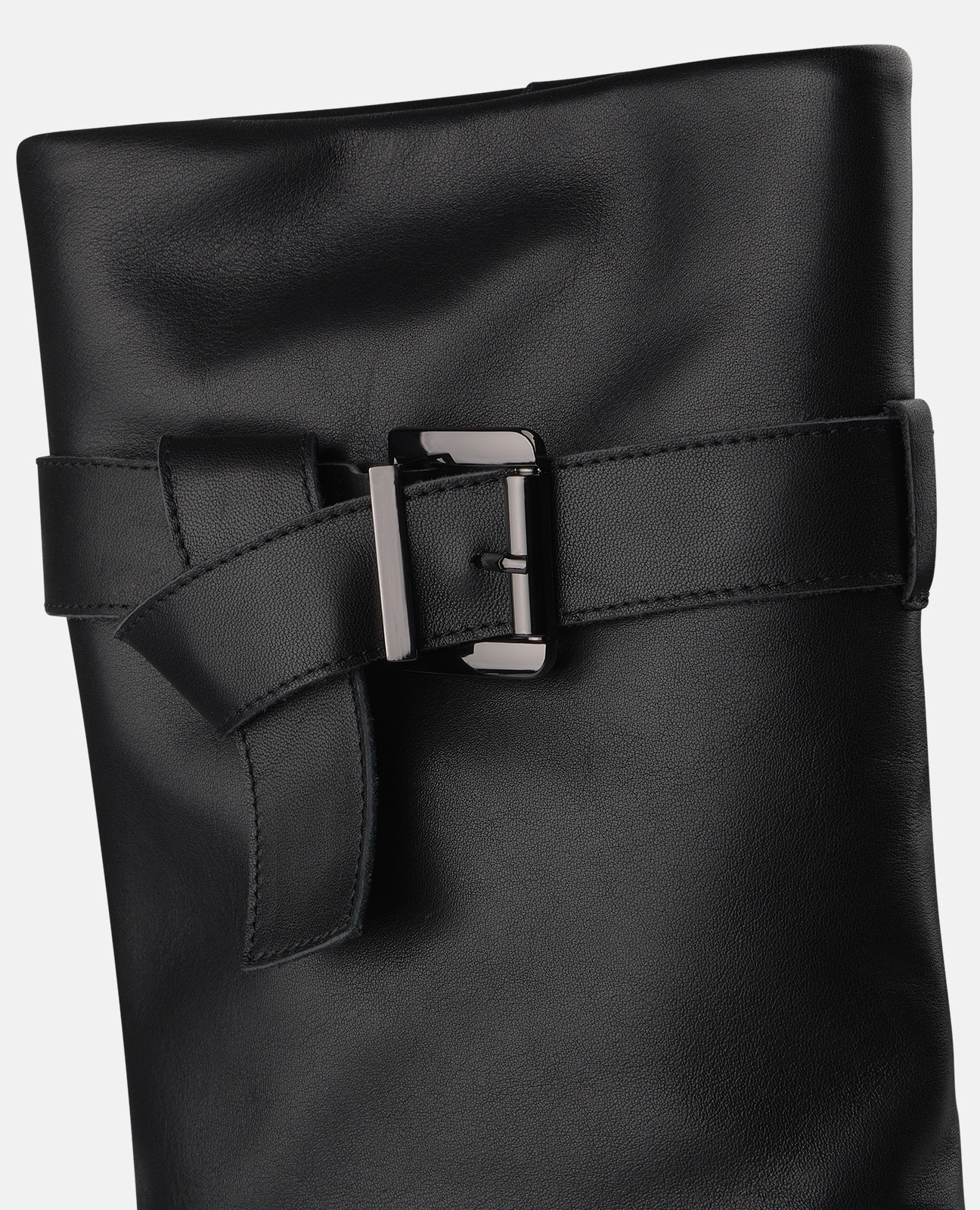 Botas básicas de mujer en napa con hebilla - Alma en Pena - Negro Negro-4