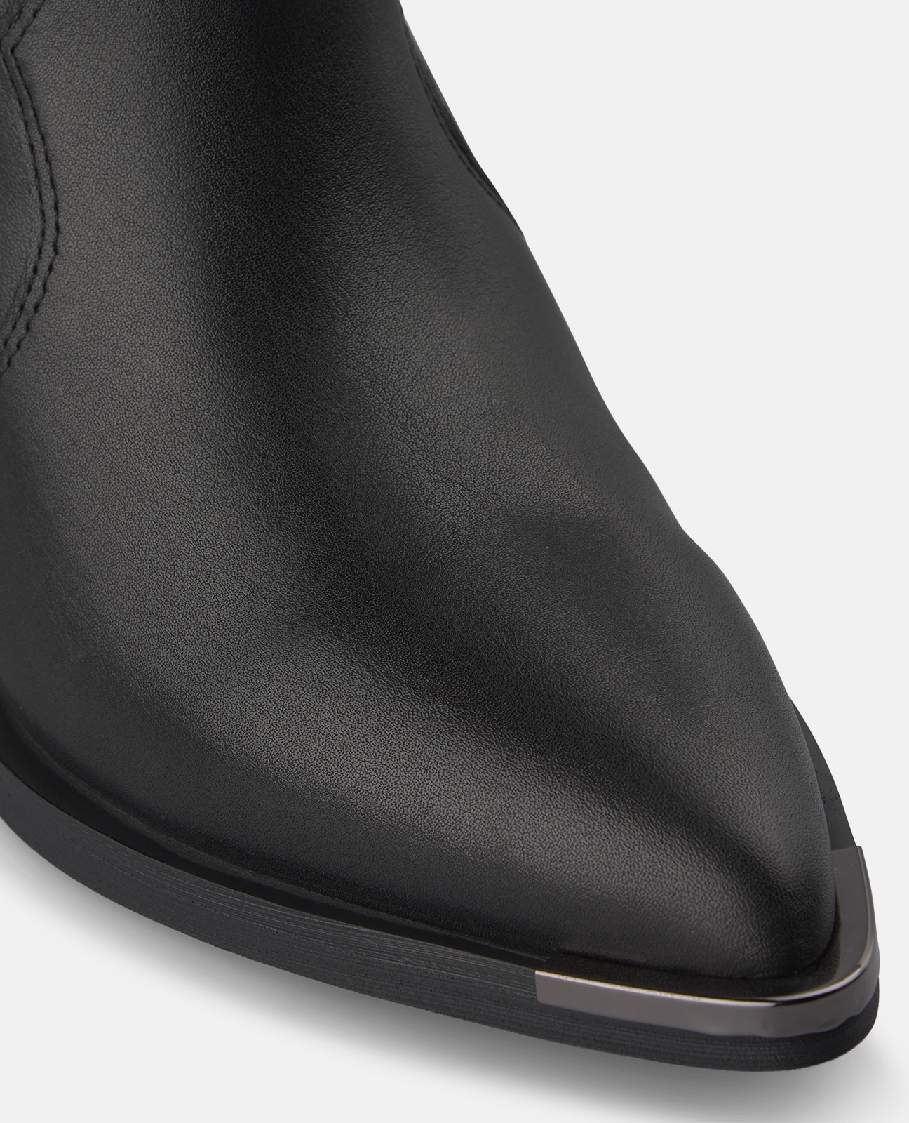 Botines cowboy de mujer en napa con tiradores - Alma en Pena - Negro Negro-4