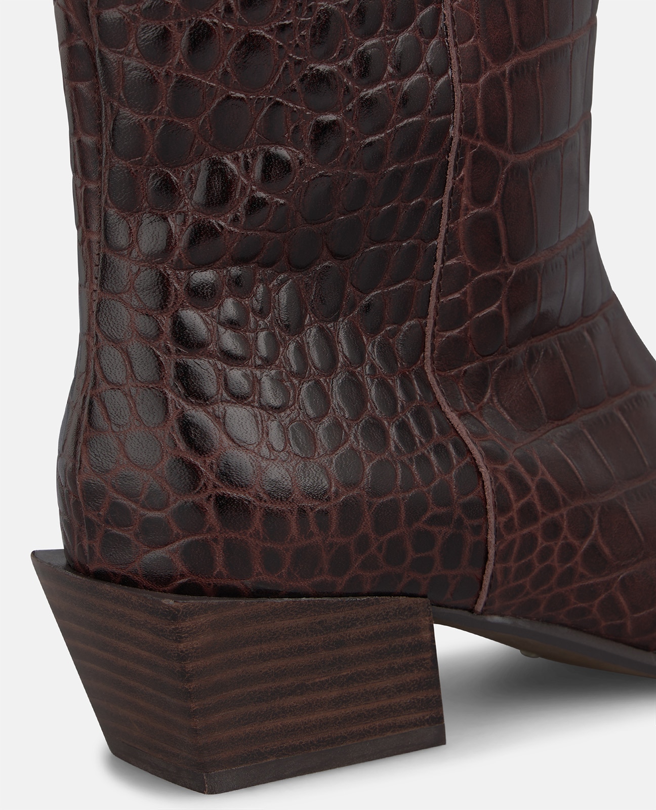 Botas básicas de mujer en piel animal print - Marrón Marrón-4