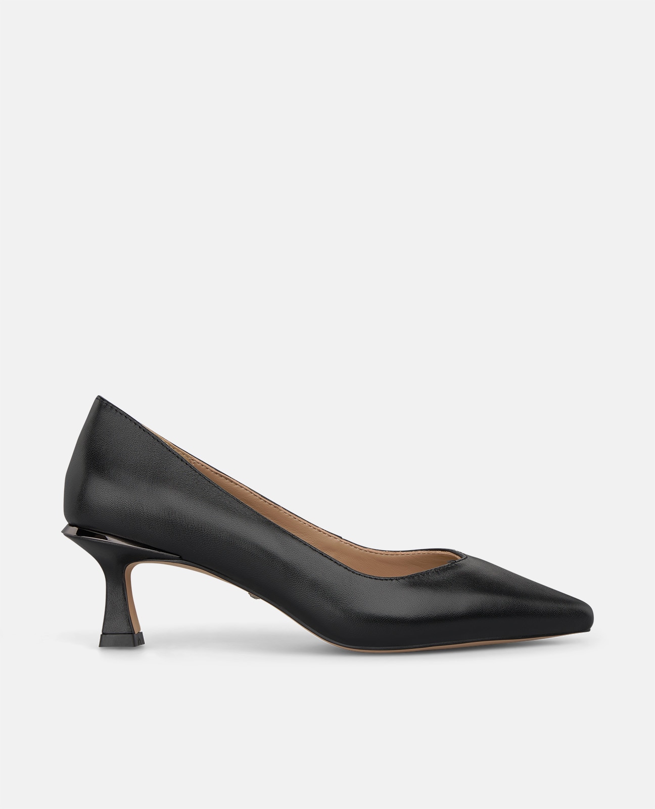 Zapatos de salón de mujer en napa con acabado en punta - Alma en Pena - Negro Negro-1
