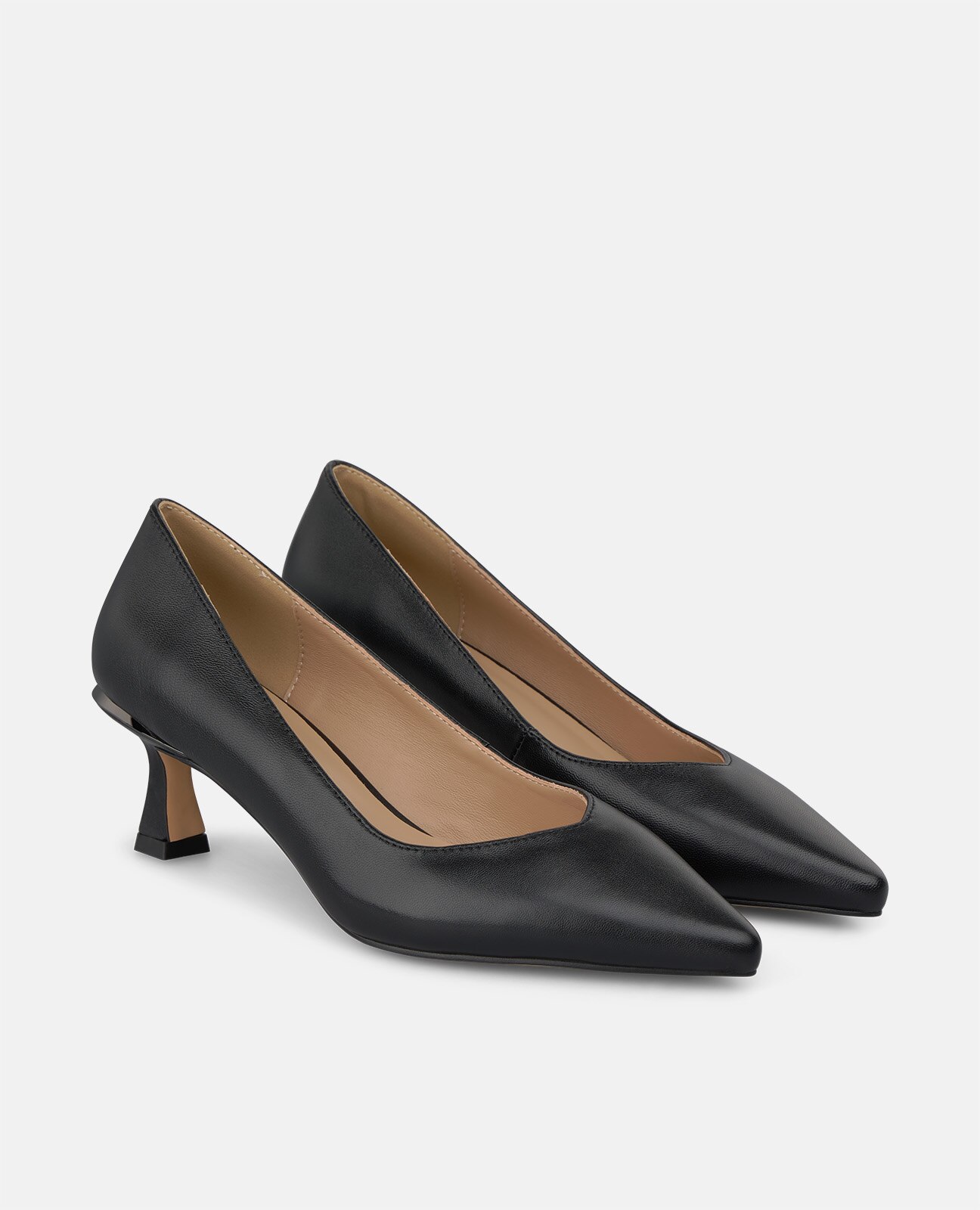 Zapatos de salón de mujer en napa con acabado en punta - Alma en Pena - Negro Negro-3