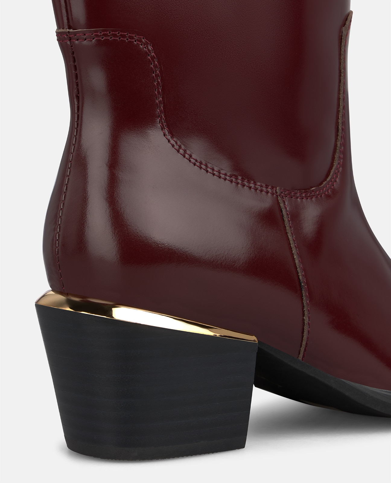 Botas básicas de mujer en napa con hebilla - Alma en Pena - Burdeos Burdeos-4