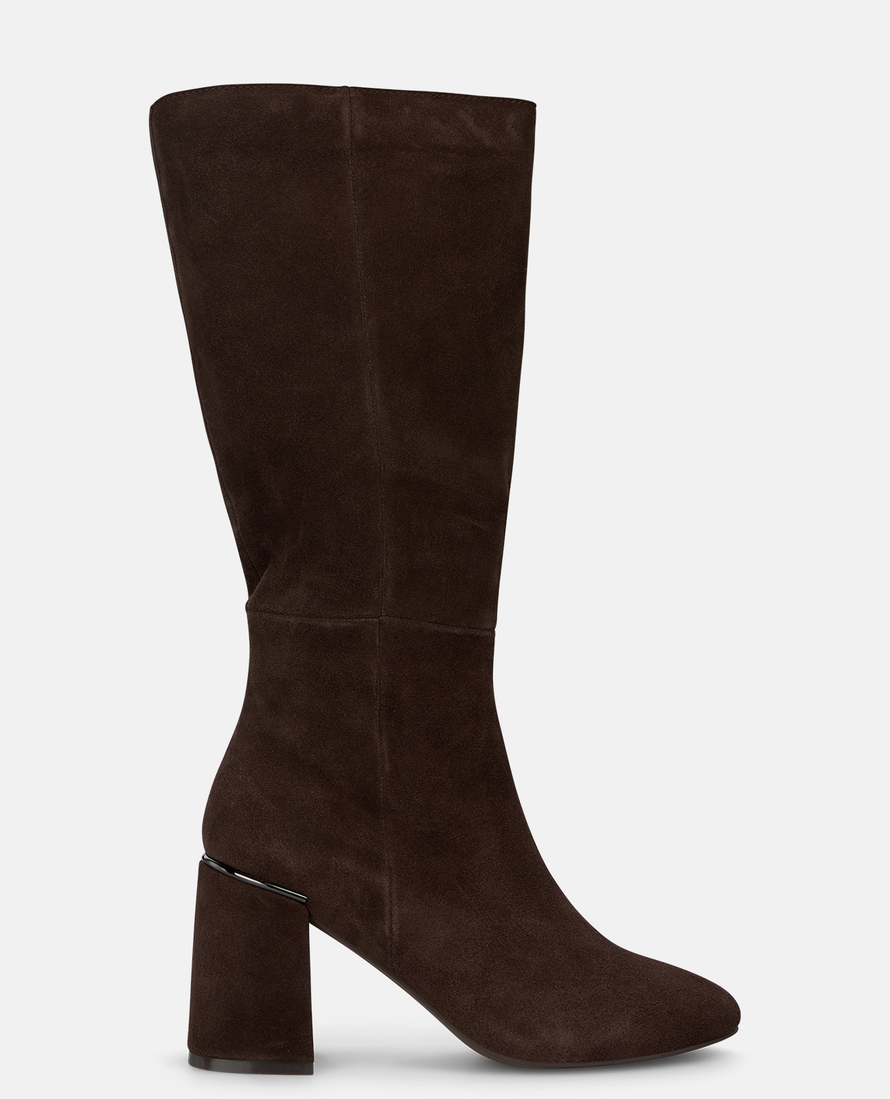 Imagen 0 de Botas básicas de mujer en ante con puntera redonda Marrón