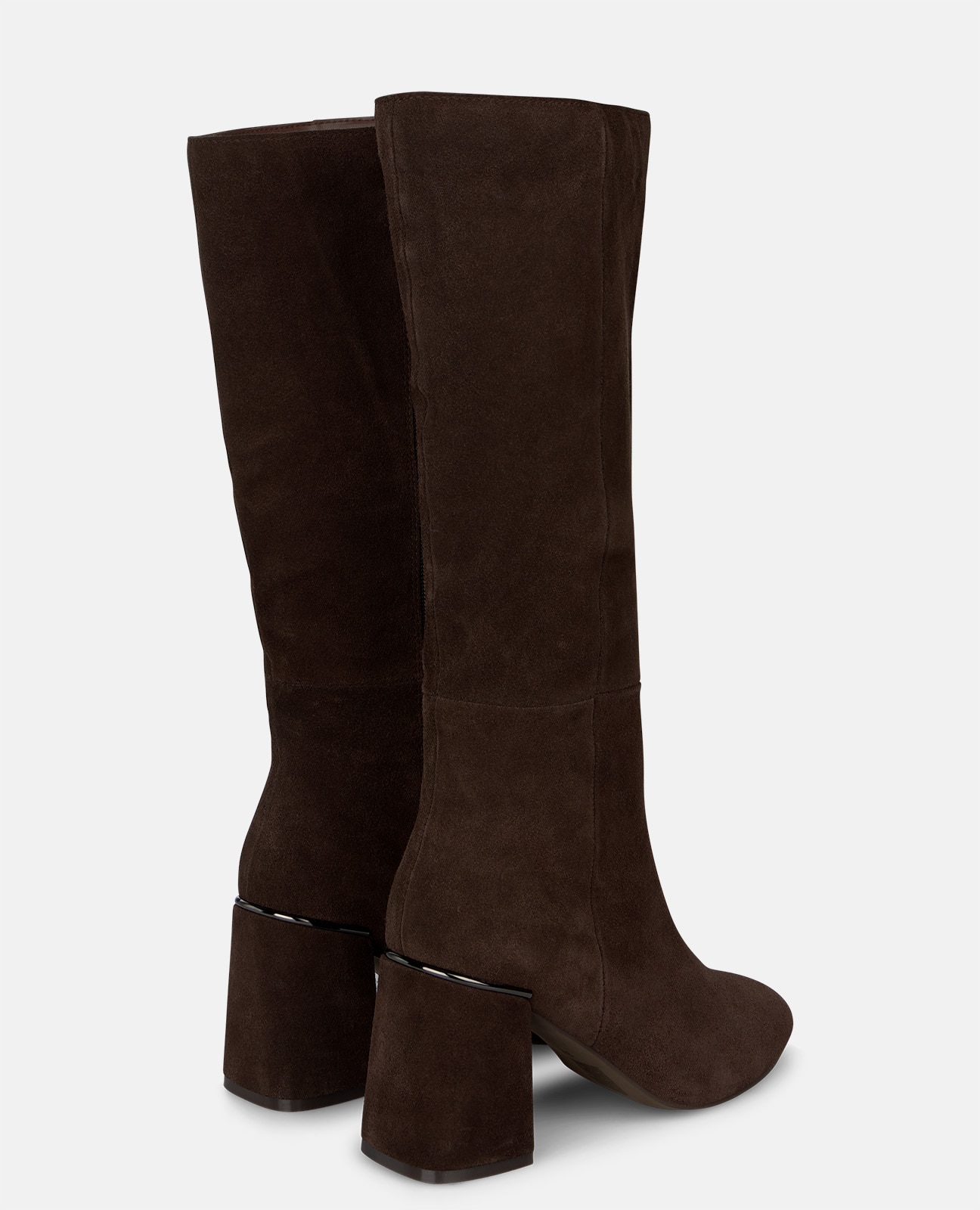 Botas básicas de mujer en ante con puntera redonda - Alma en Pena - Marrón Marrón-2