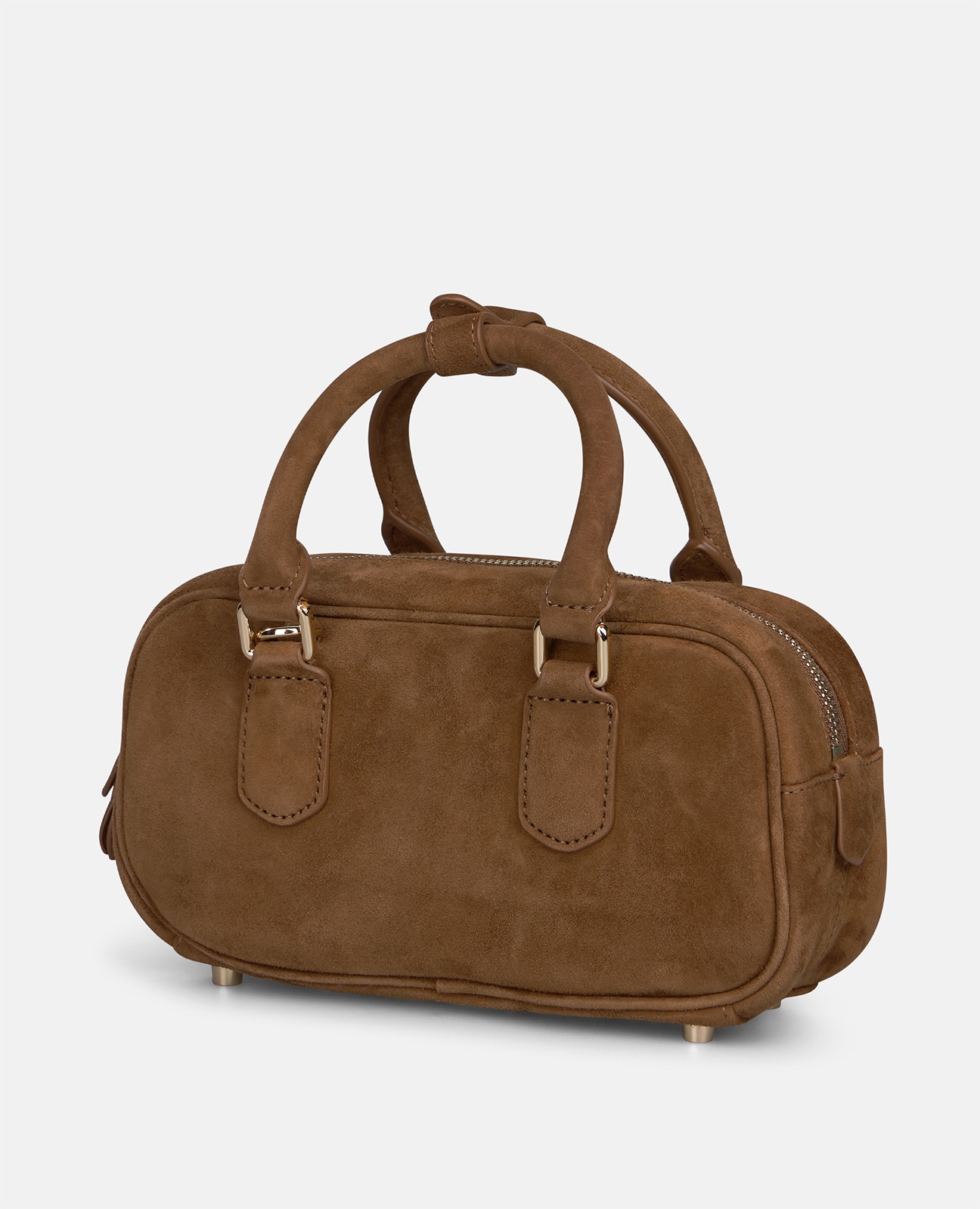 Bolso bowling de ante con doble asa - Alma en Pena - Camel Camel-4
