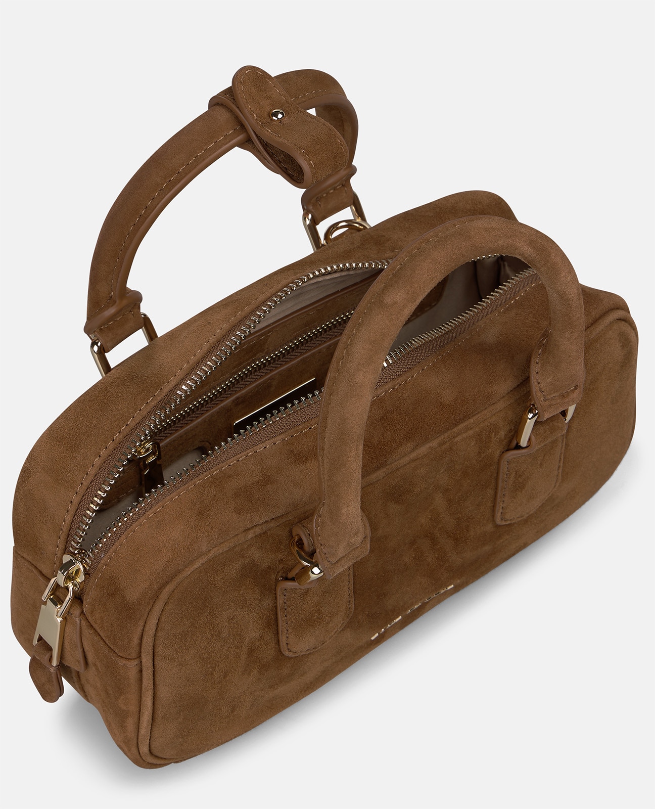 Bolso bowling de ante con doble asa - Alma en Pena - Camel Camel-5