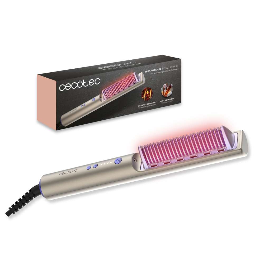 Cepillo alisador Cecotec InstantCare Lisse iSphere - Gris Gris-4