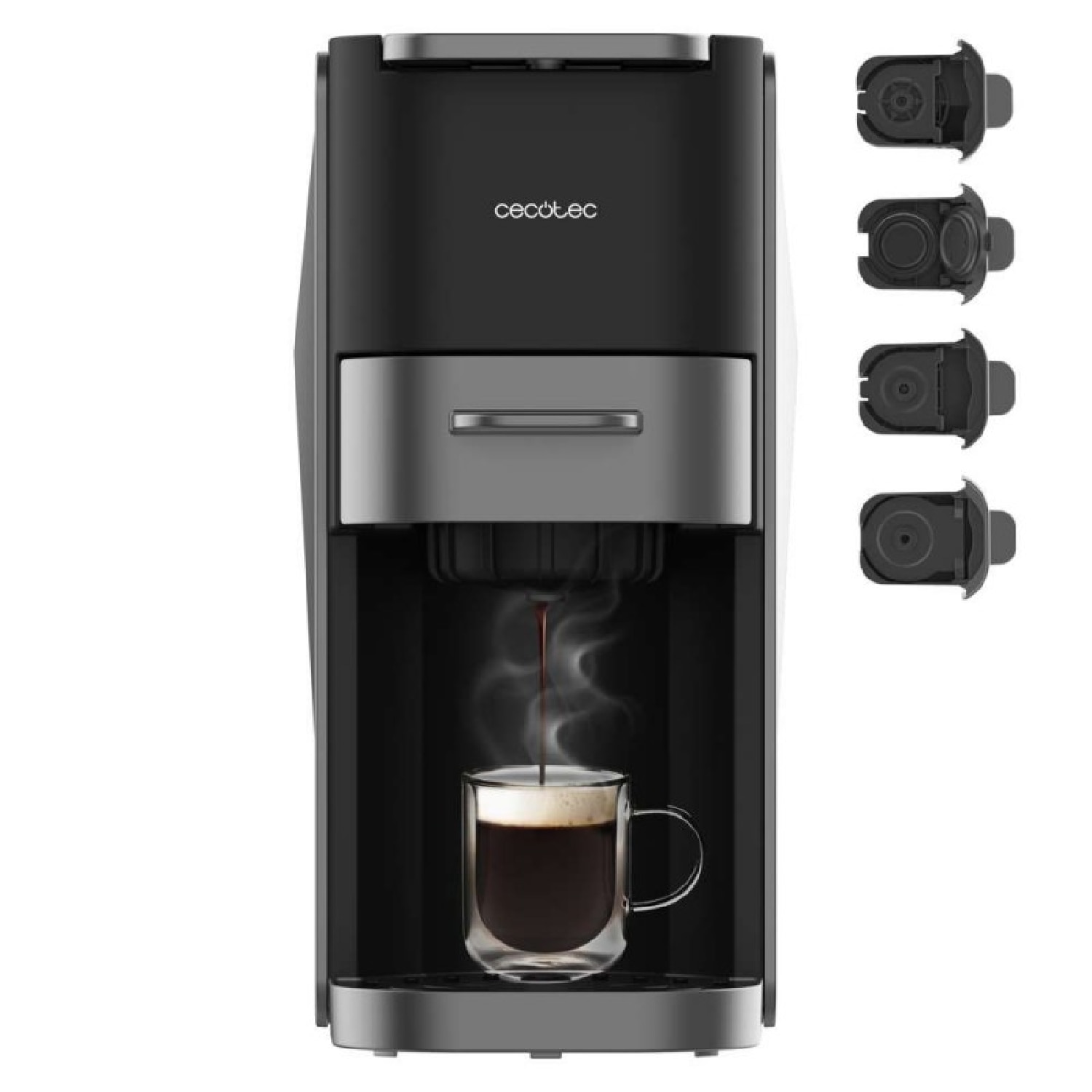 Cafetera express Cecotec FreeStyle Compact Dark Roast - Negro Negro-1