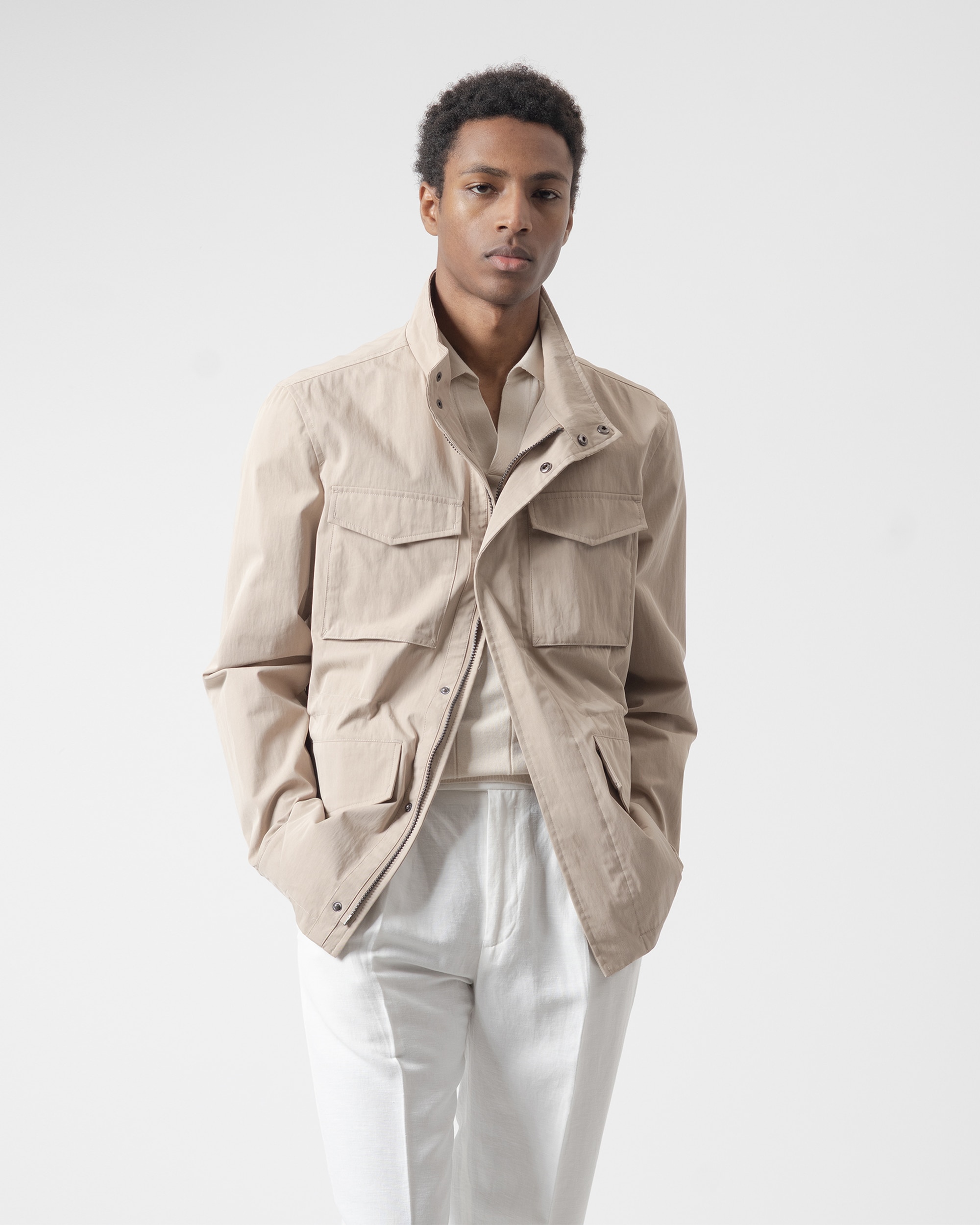 Chaqueta multibolsillos de hombre - PuroEgo - Arena Arena-2