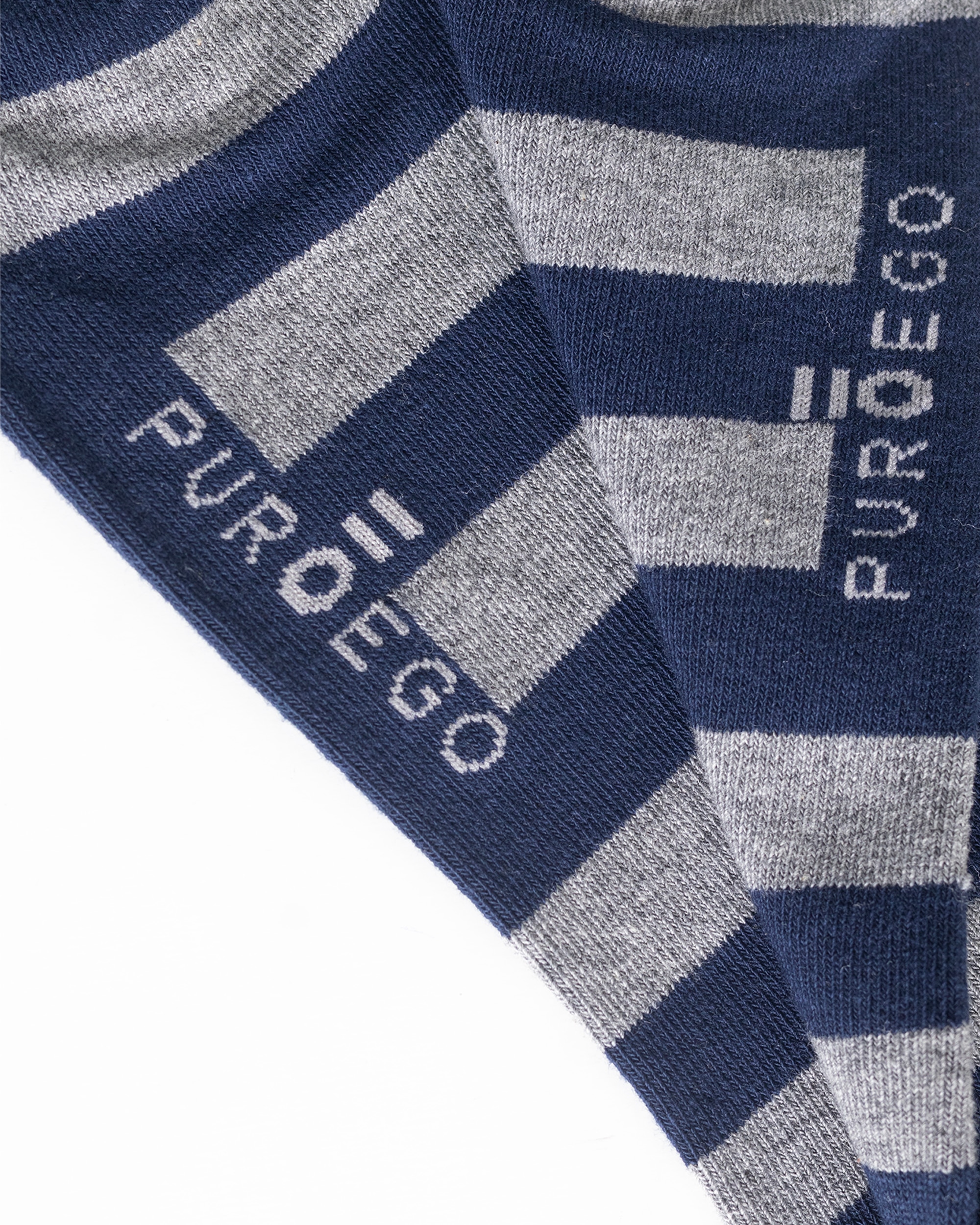 Calcetín rayas y gris - PuroEgo - Azul Azul-2