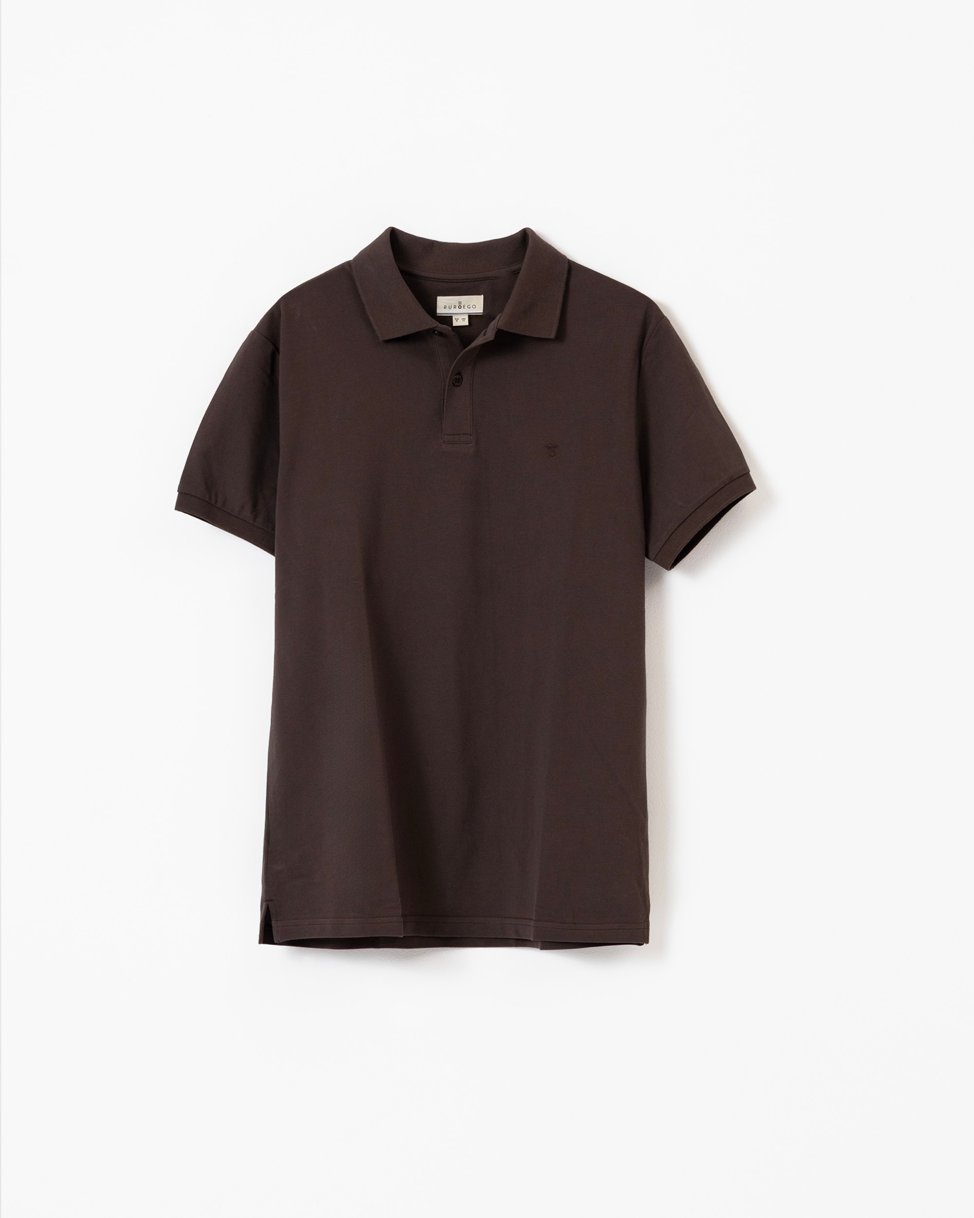 Polo básico piqué de hombre algodón slim fit - PuroEgo - Topo Topo-5