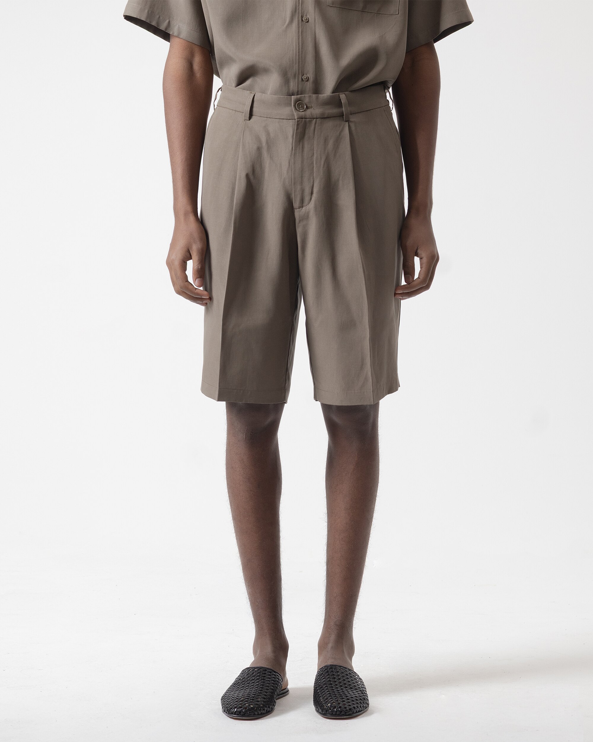 Bermuda set de hombre - PuroEgo - Kaki Kaki-2
