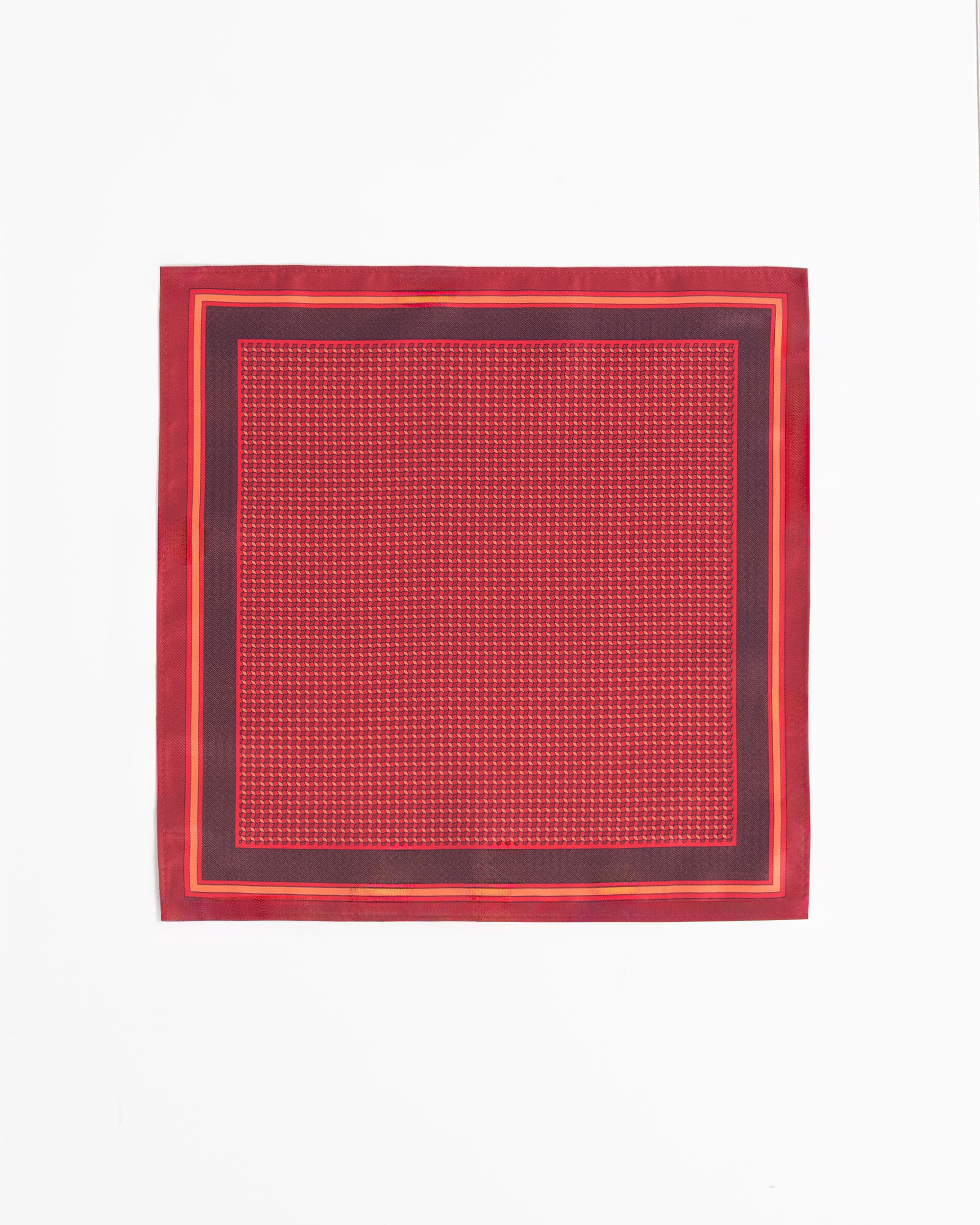 Imagen 0 de Pañuelo de bolsillo de hombre estampado rojo Rojo