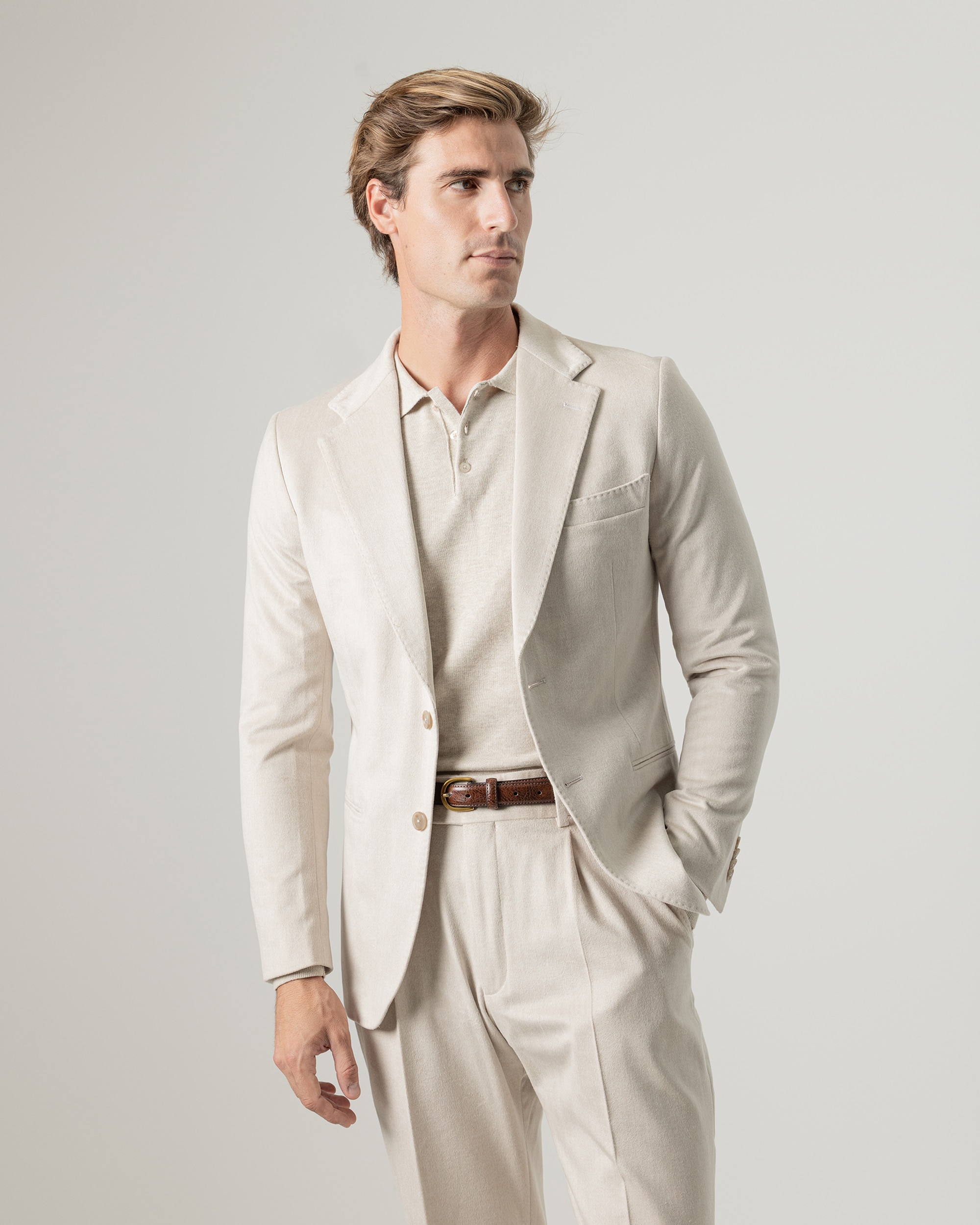 Americana soft de hombre slim fit - PuroEgo - Arena Arena-1