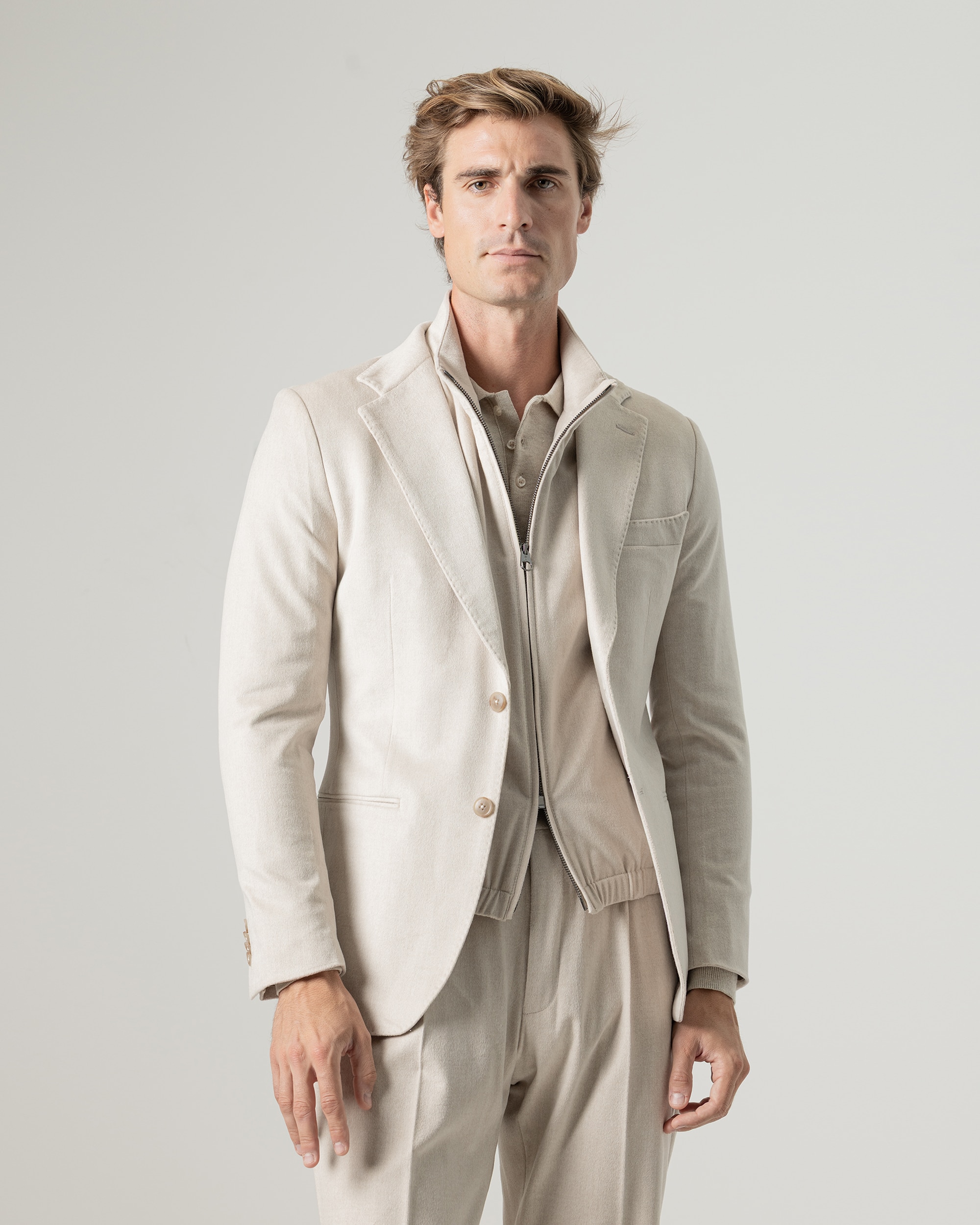 Americana soft de hombre slim fit - PuroEgo - Arena Arena-2