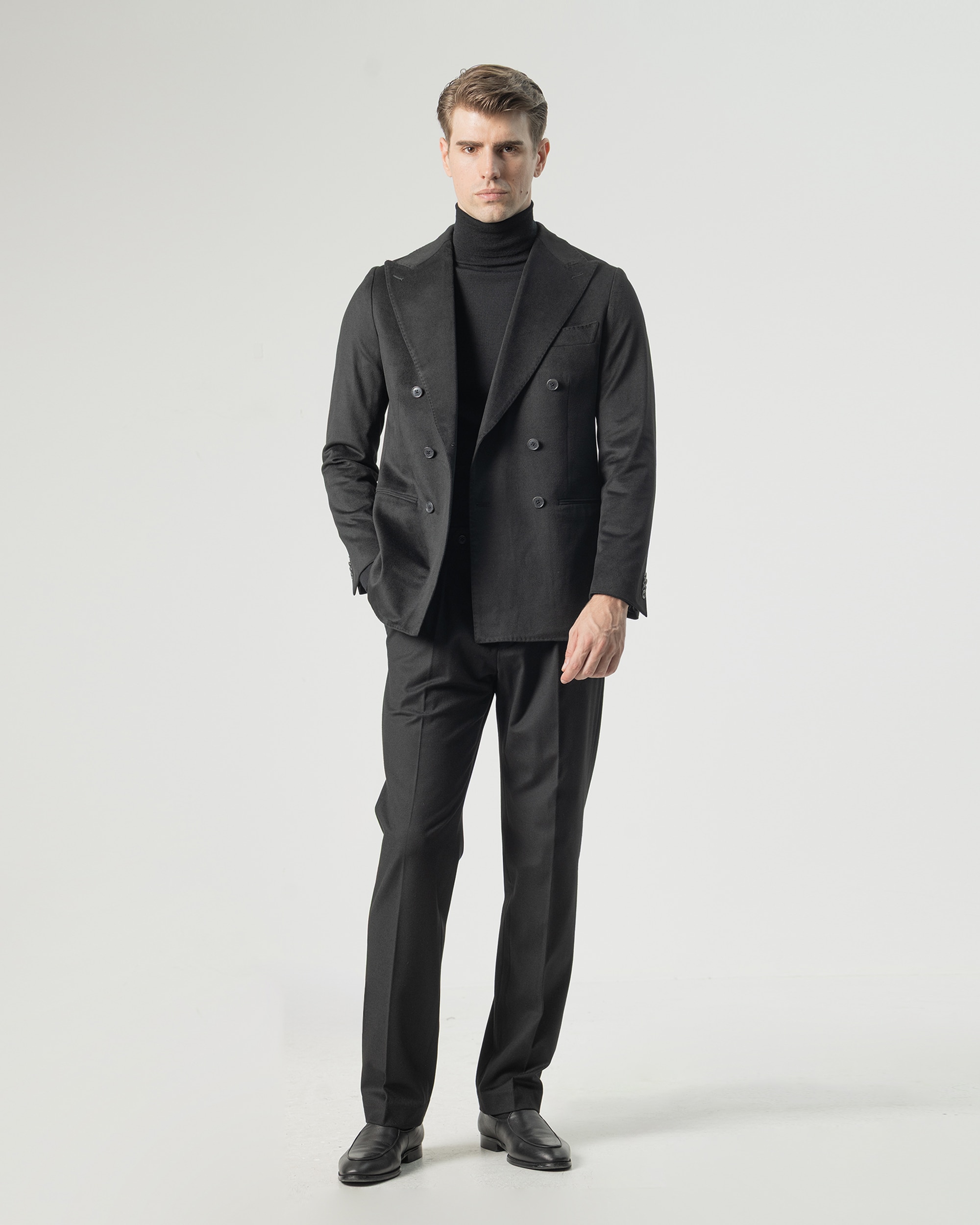 Pantalón soft de hombre relaxed fit - PuroEgo - Negro Negro-1