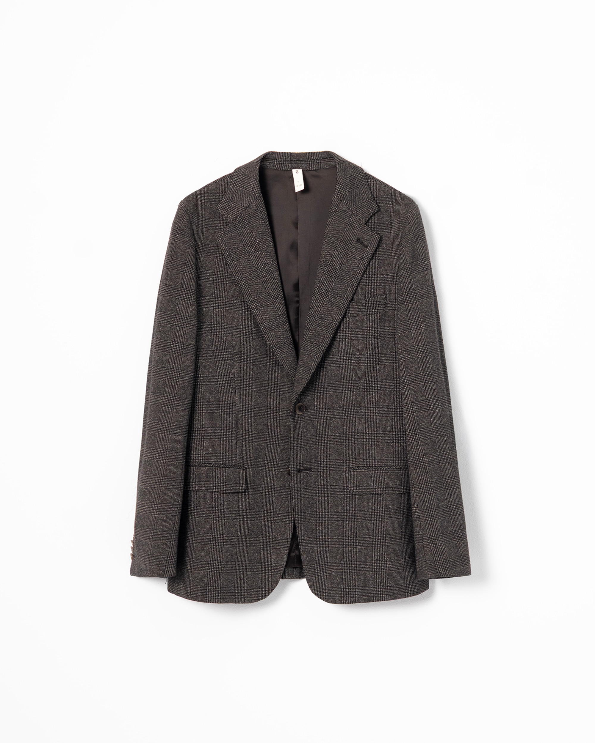 Americana cuadro galés de hombre slim fit - PuroEgo - Marrón oscuro Marrón oscuro-5
