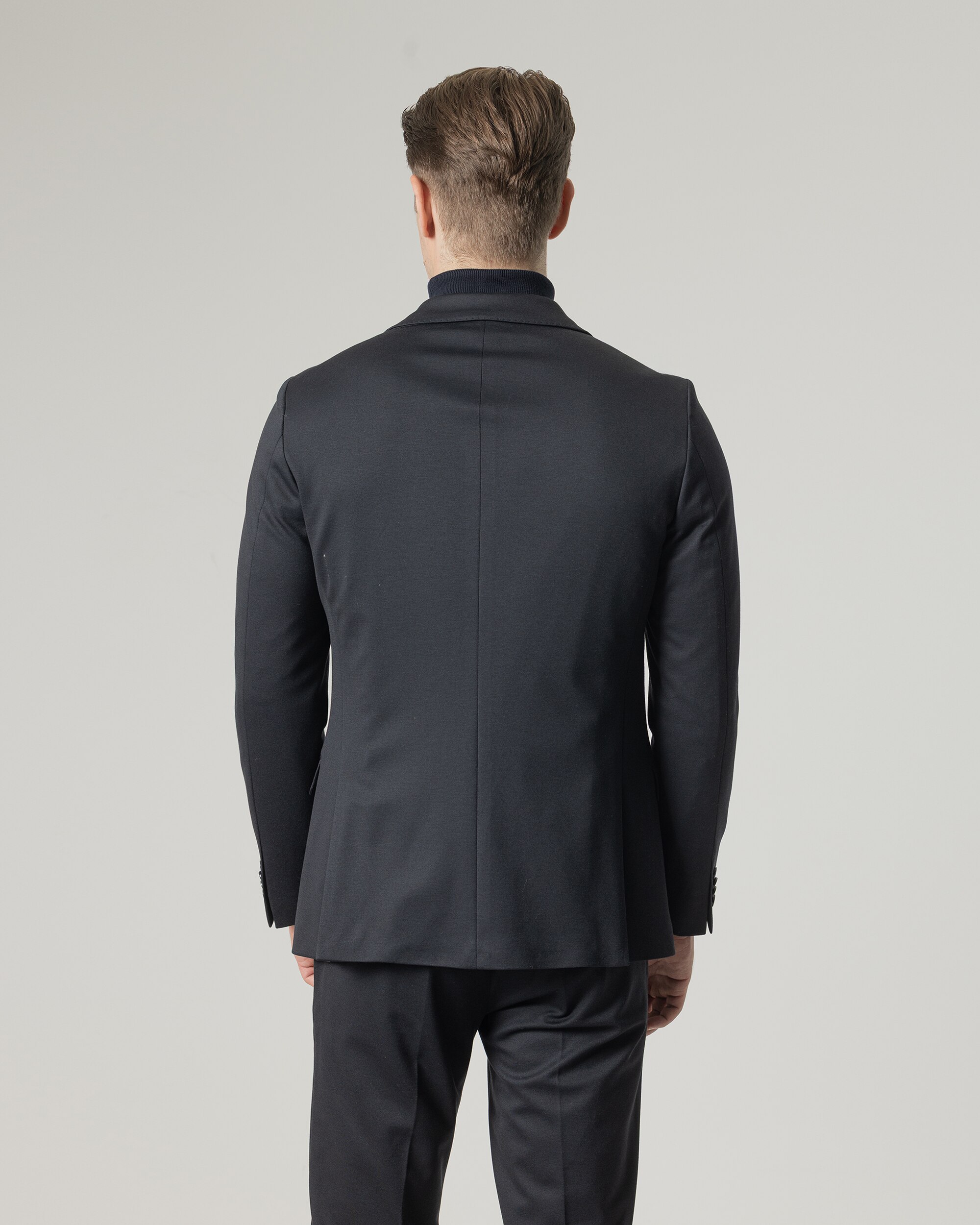 Americana vestir lisa de hombre slim fit - PuroEgo - Azul marino Azul marino-4